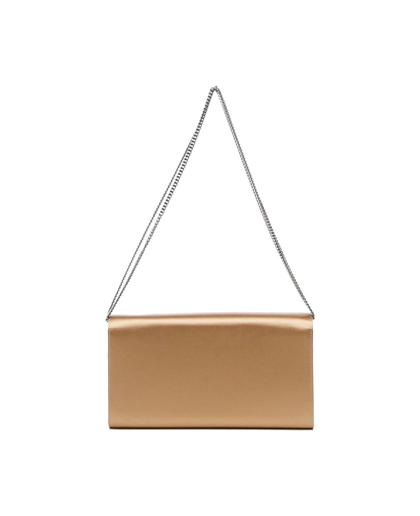 Roger Vivier Efflorescence Satin Clutch Bag - Beige