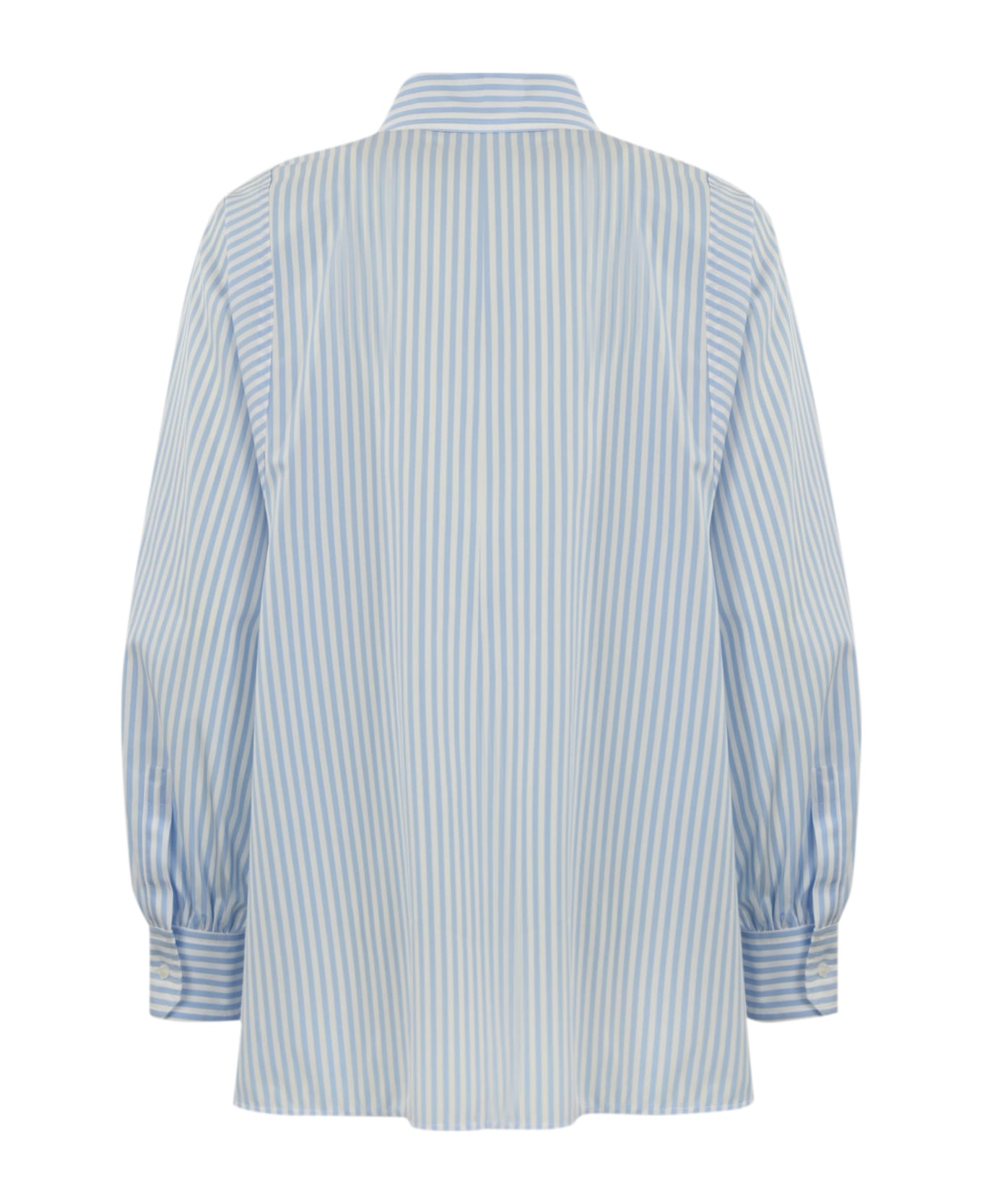 Weekend Max Mara Striped Cotton Shirt - Riga pari cielo シャツ
