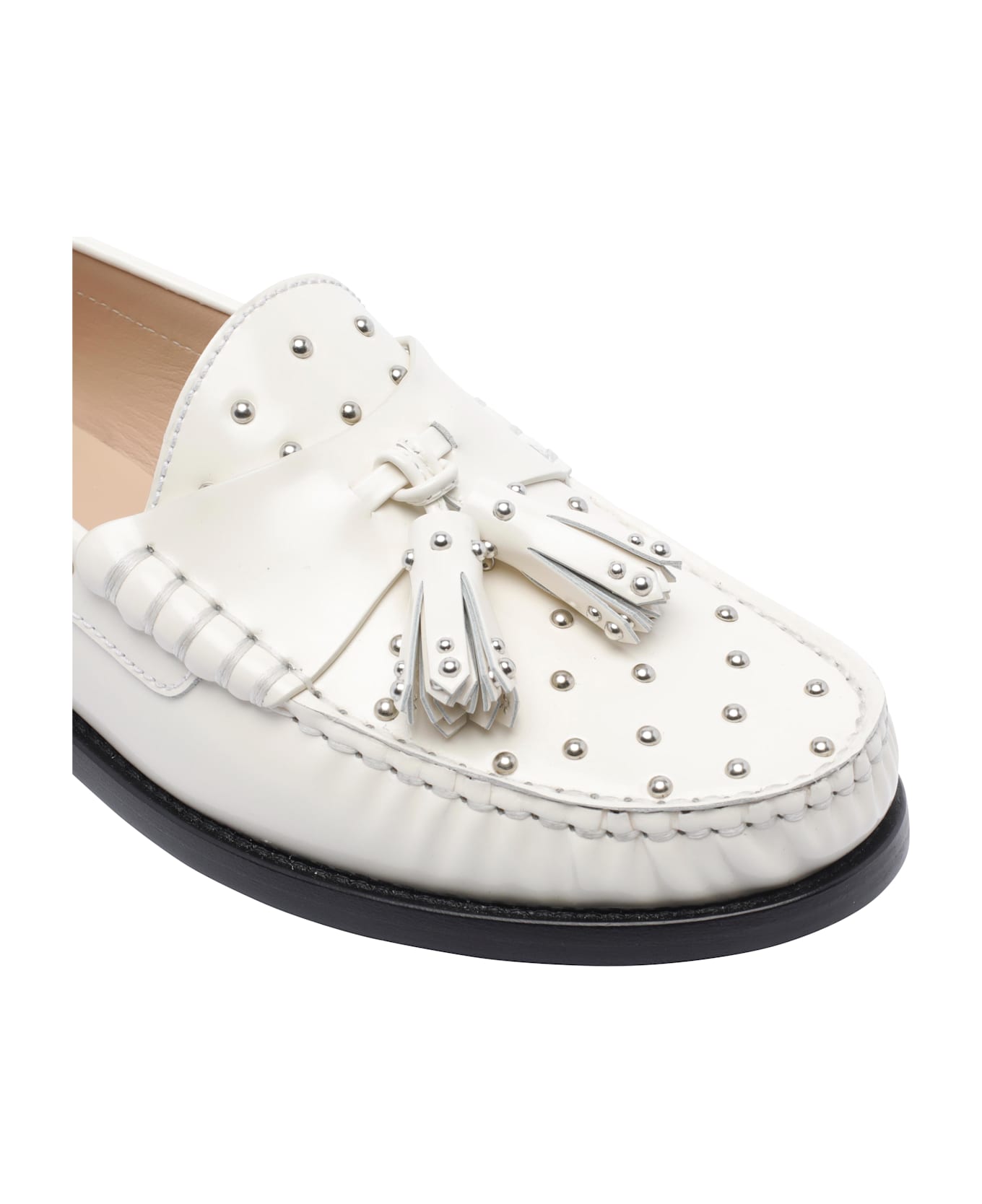 Stuart Weitzman Lottie Loafers - White
