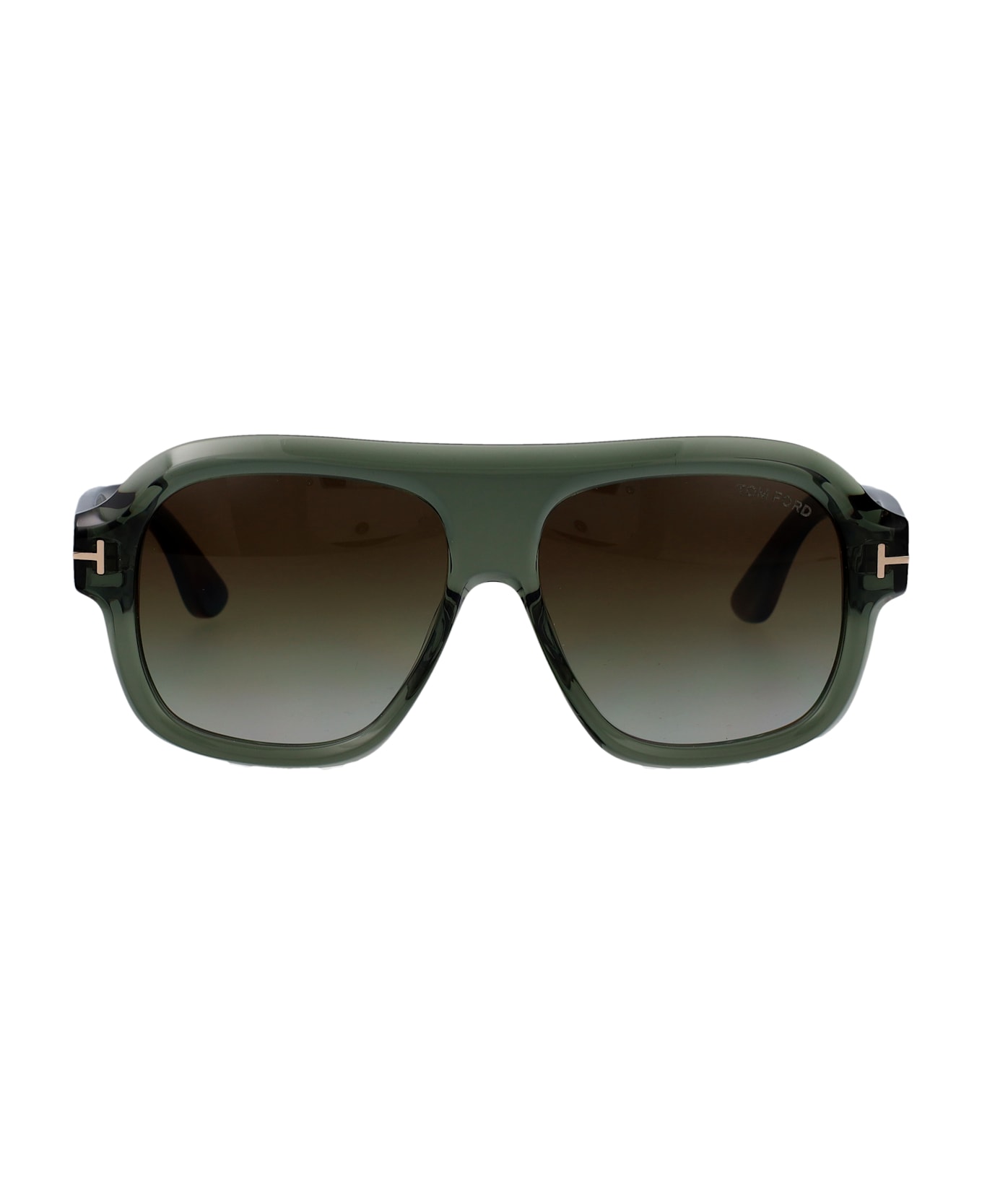 Tom Ford Eyewear Rhonda-02 Sunglasses - Verde Chiaro Luc / Verde Grad