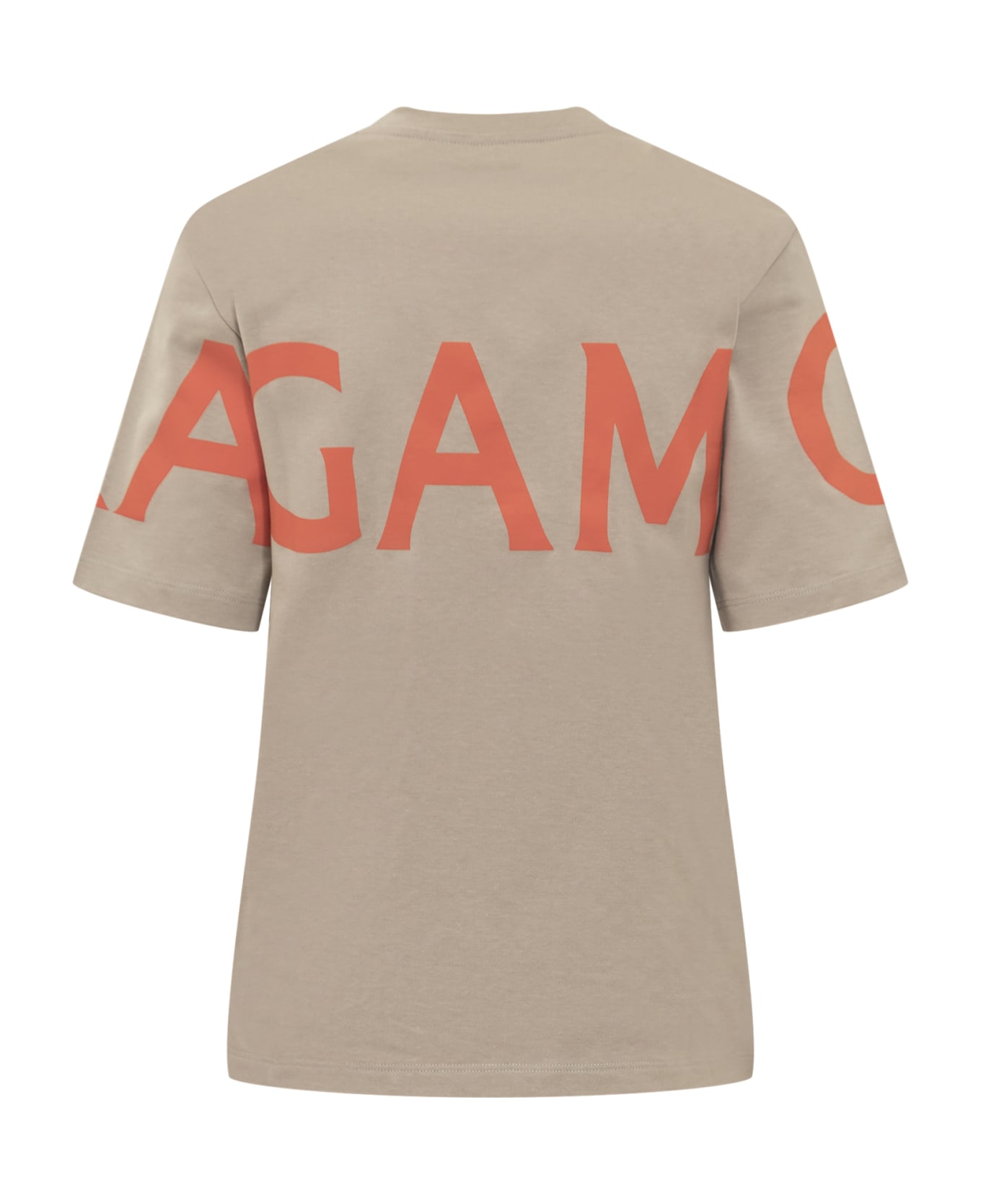 Ferragamo Manifesto T-shirt - BEIGE/SAND/MANDARINO Tシャツ