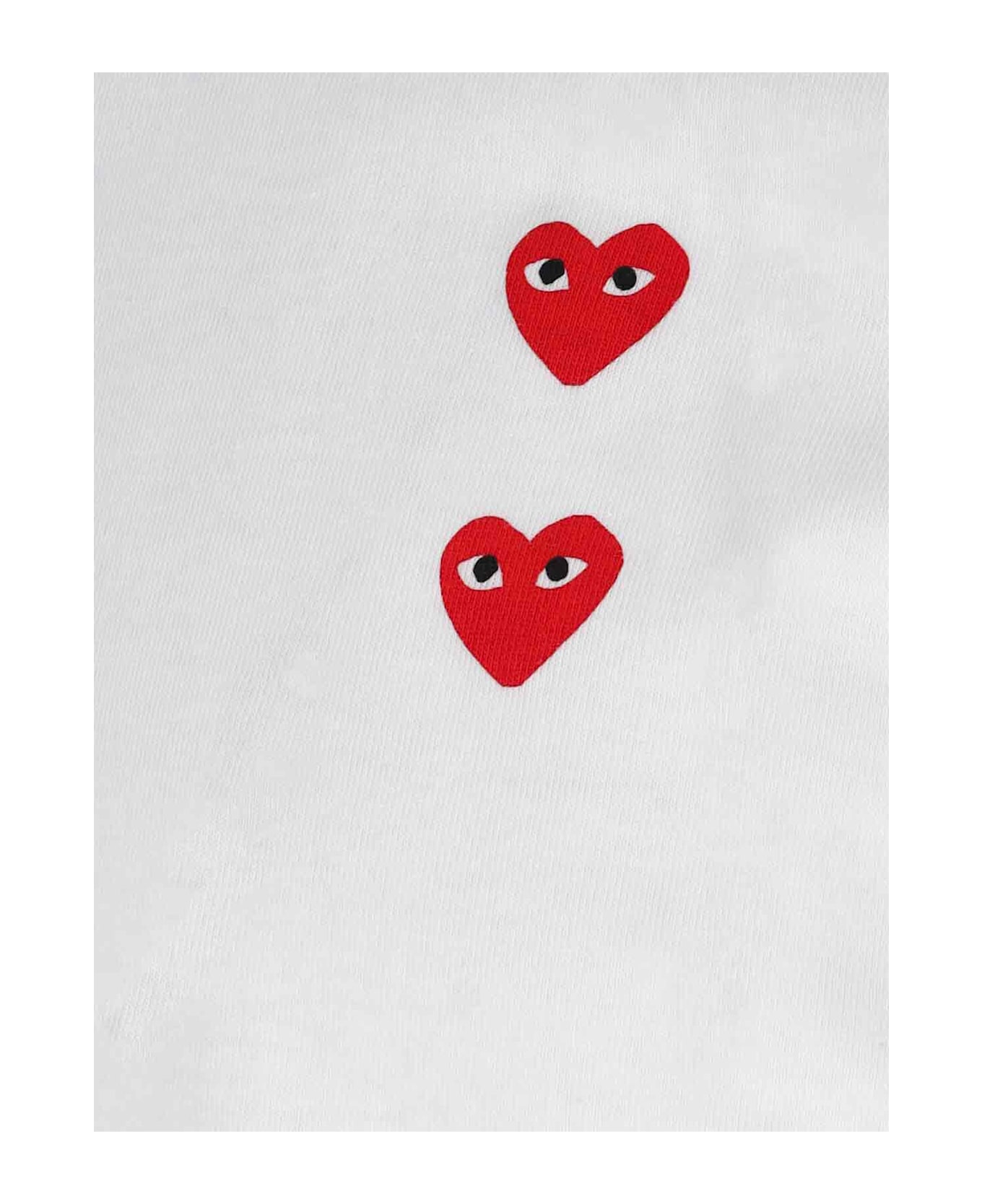 Comme des Garçons Play Logo T-shirt - White