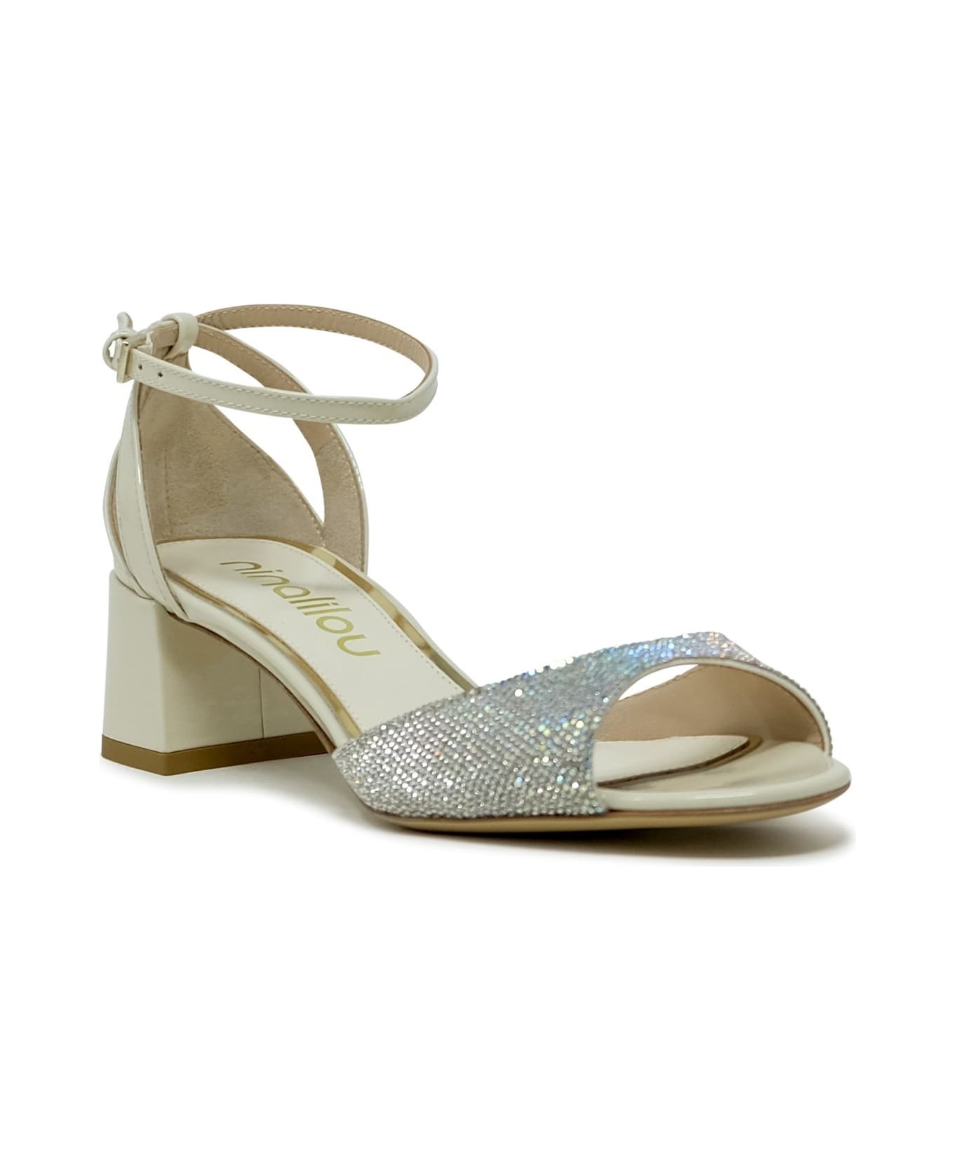 Ninalilou Patent Sandals - IVORY