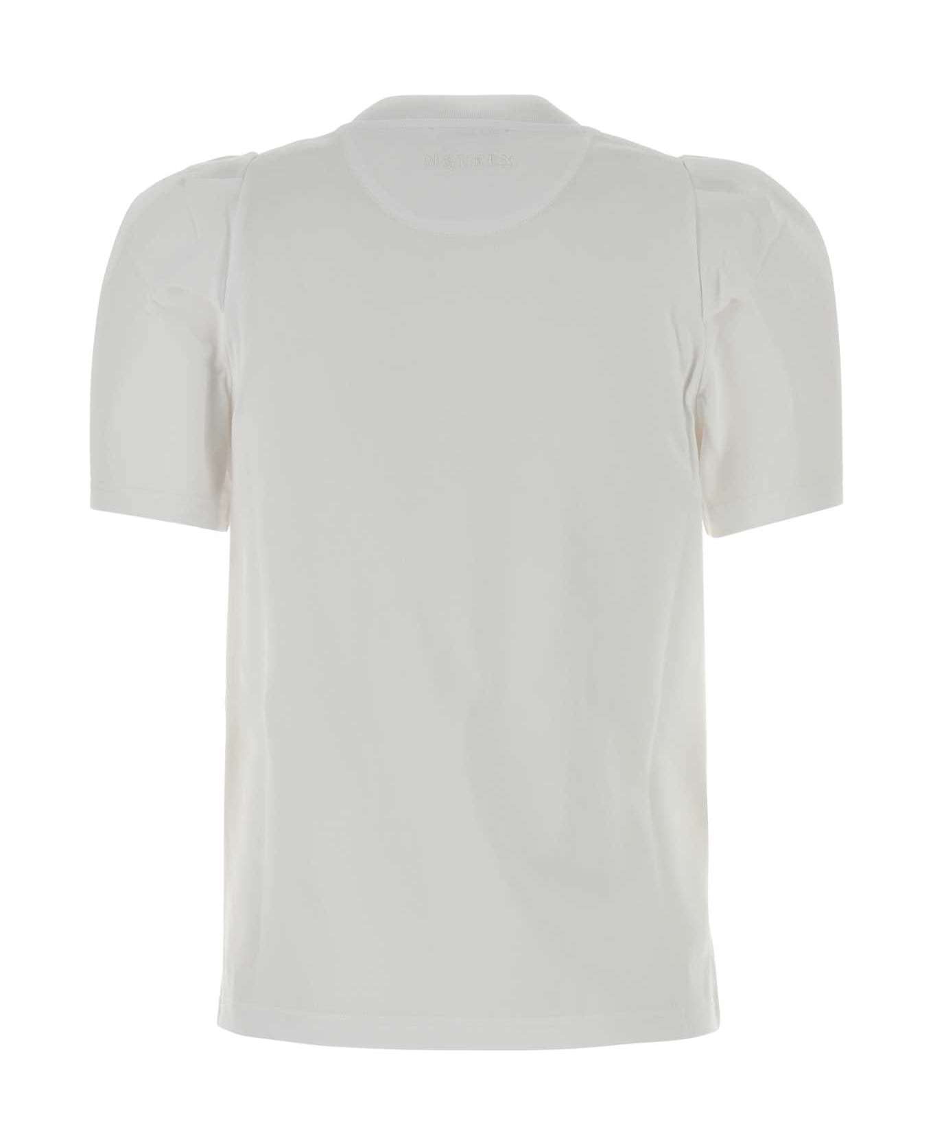 Alexander McQueen White Cotton T-shirt - OPTICALWHITE
