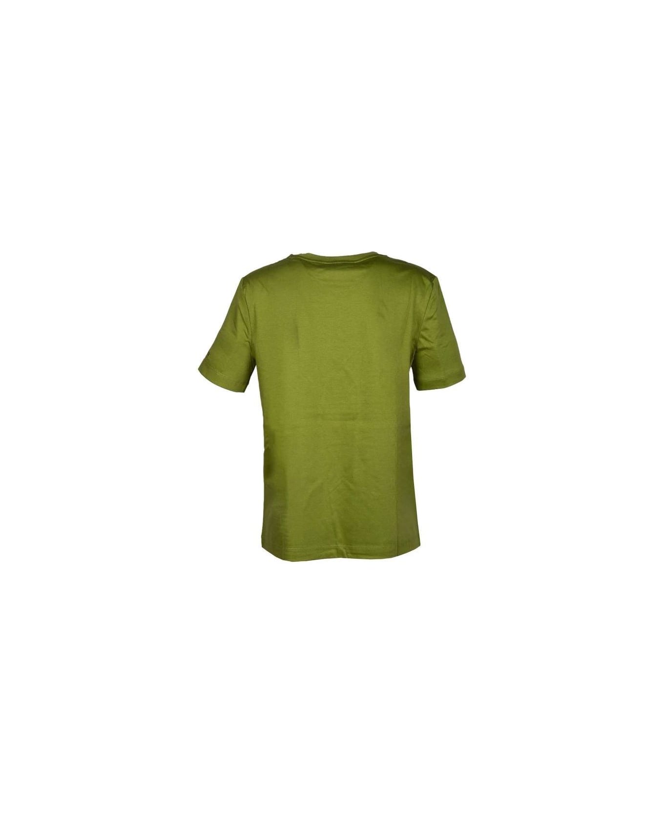 Max Mara Crewneck Short-sleeved T-shirt - Acid green Tシャツ