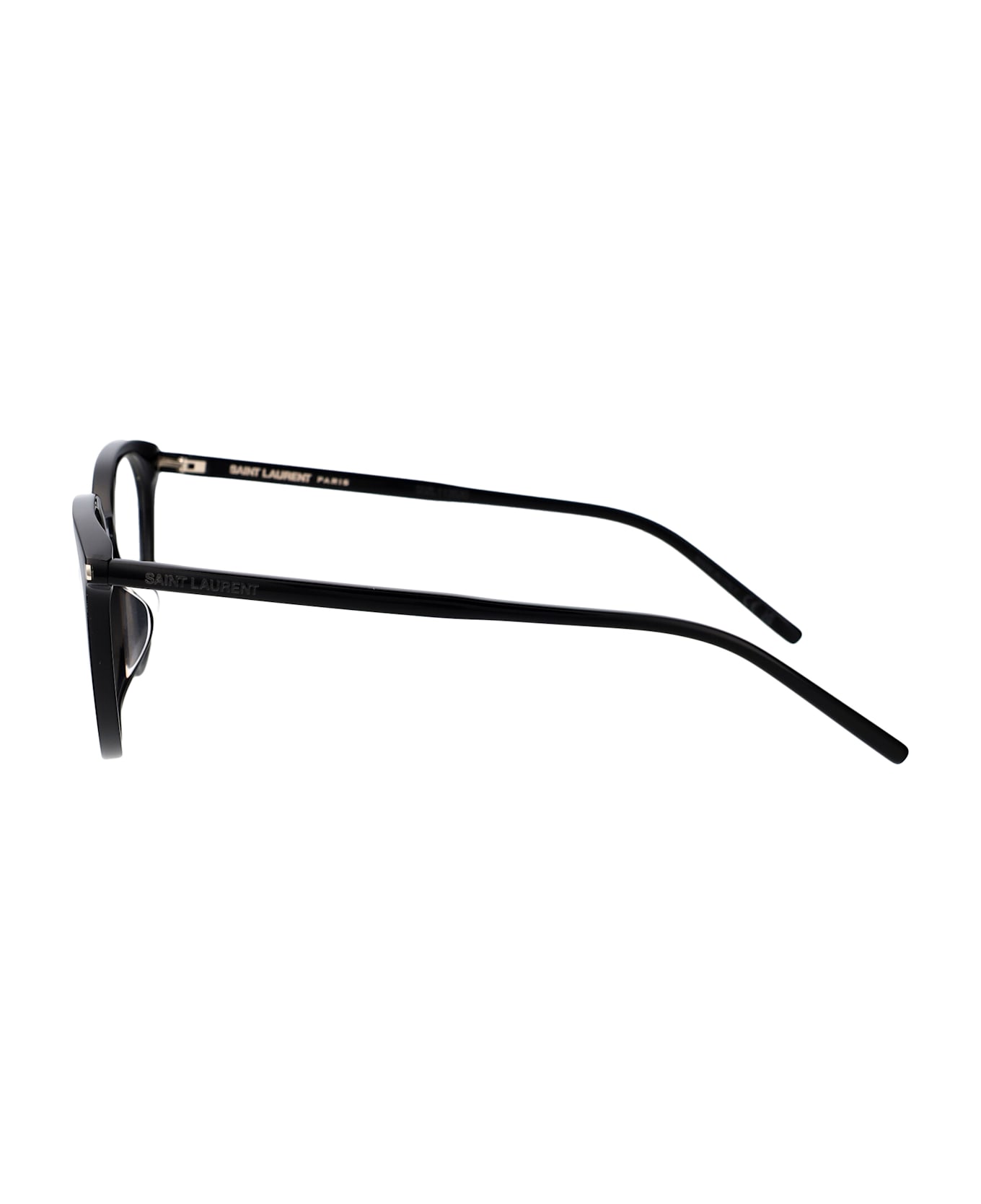 Saint Laurent Eyewear Sl 681/f Glasses - 001 BLACK BLACK TRANSPARENT