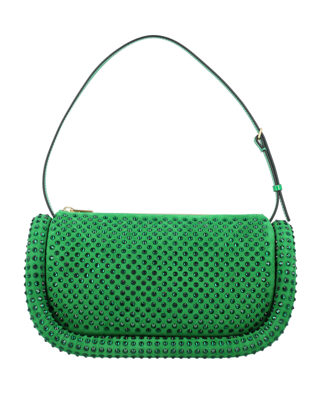 J.W. Anderson Bumper-15 Leather Shoulder Bag With Crystals - Green