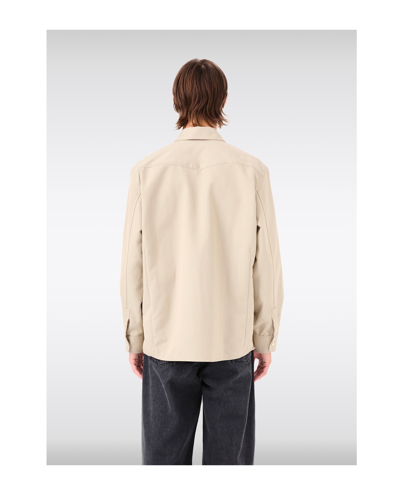 Our Legacy Frontier Shirt Beige western shirt with long sleeves - Frontier Shirt - Beige