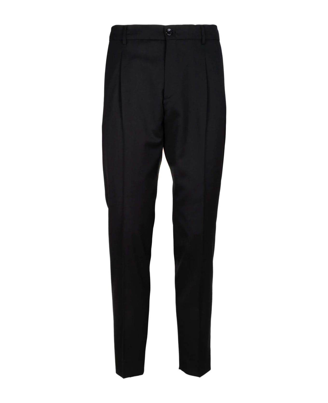 Be Able Black Virgin Wool Trousers - Black