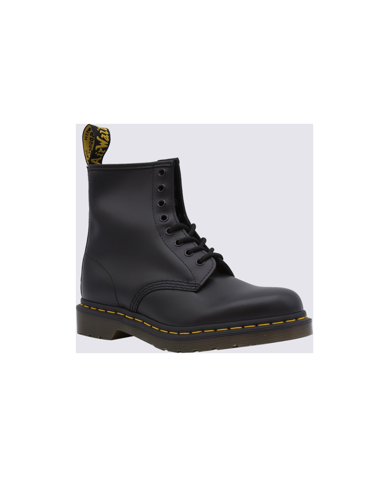 Dr. Martens Black 1460 Smooth Leather Boots - Black