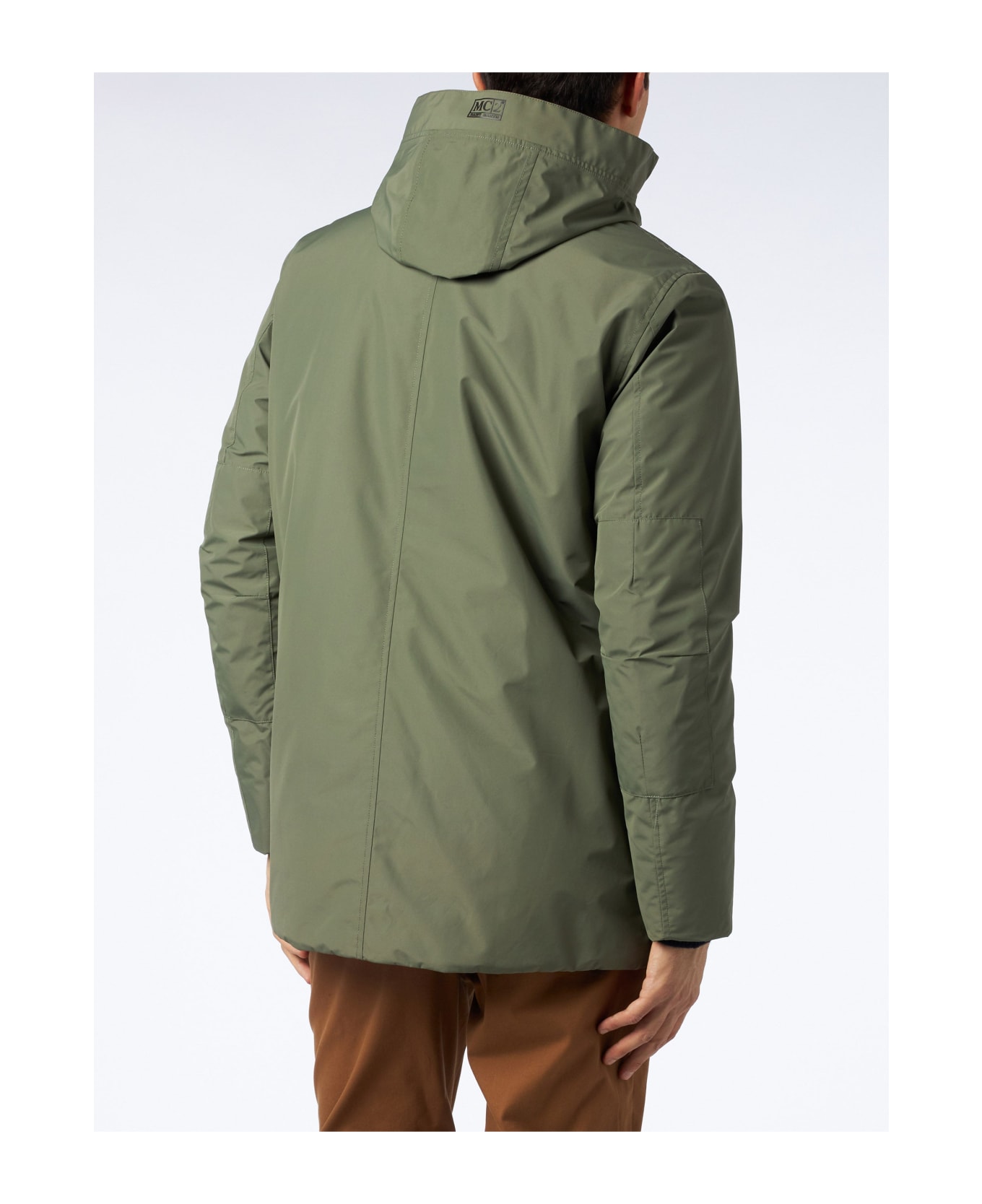 MC2 Saint Barth Man Hooded Military Green Voyager Parka Jacket - GREEN