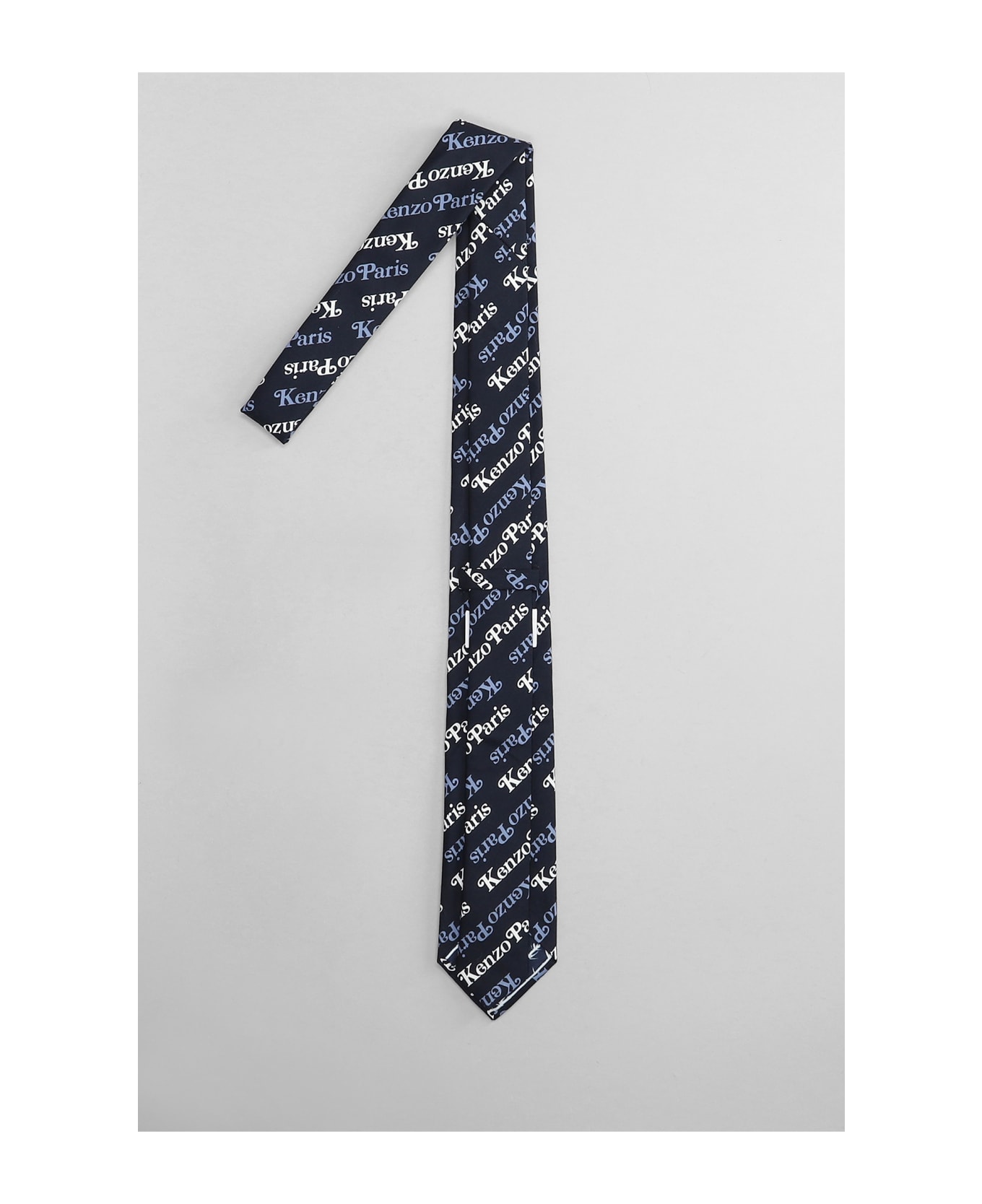 Kenzo Tie In Blue Cotton - blue ネクタイ