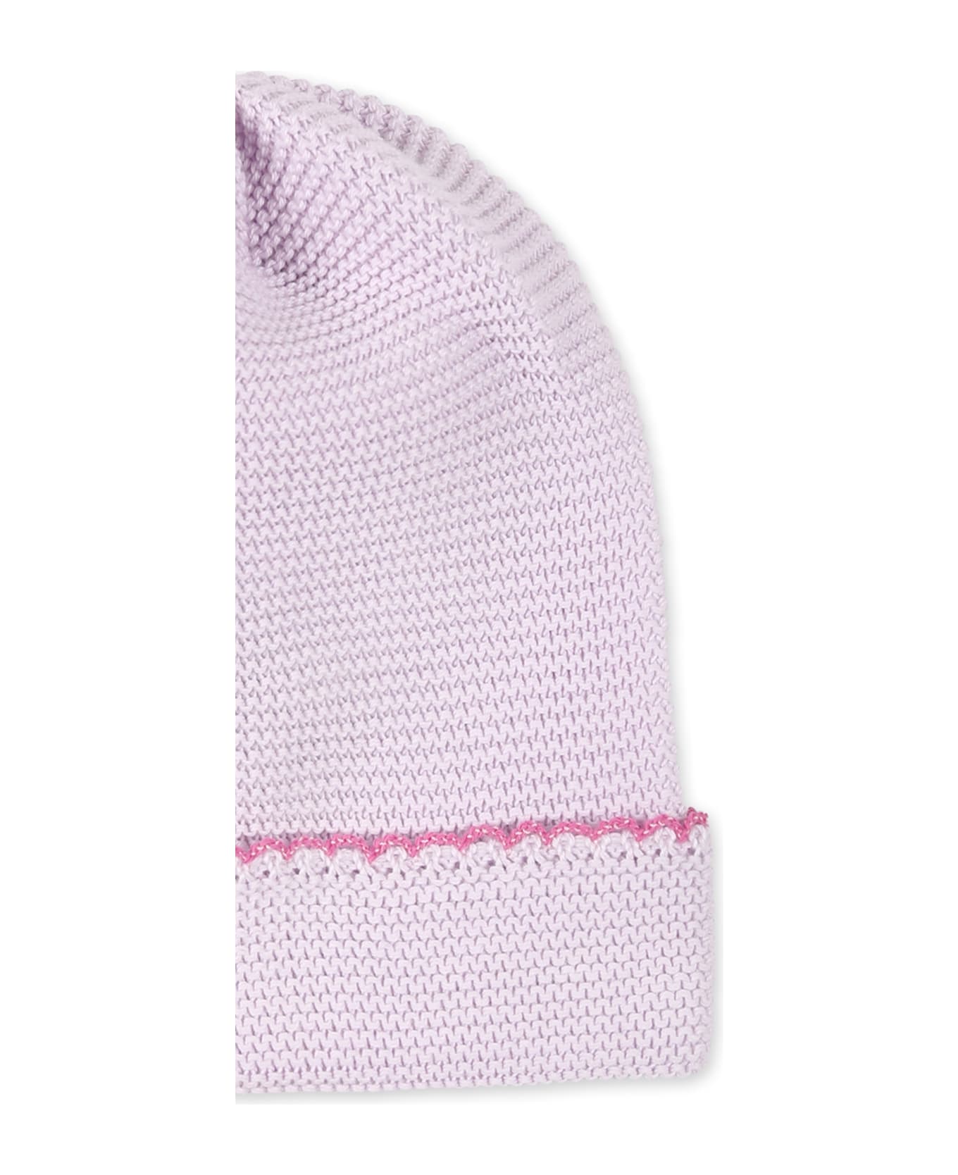 Little Bear Purple Hat For Baby Girl - Violet