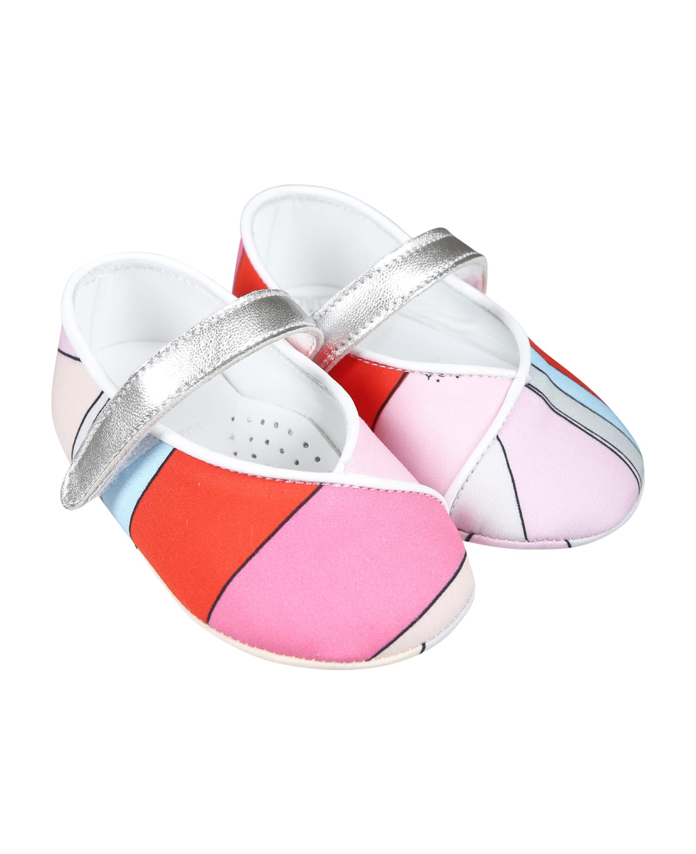 Pucci Multicolor Ballet Flats For Baby Girl With Print - Multicolor シューズ