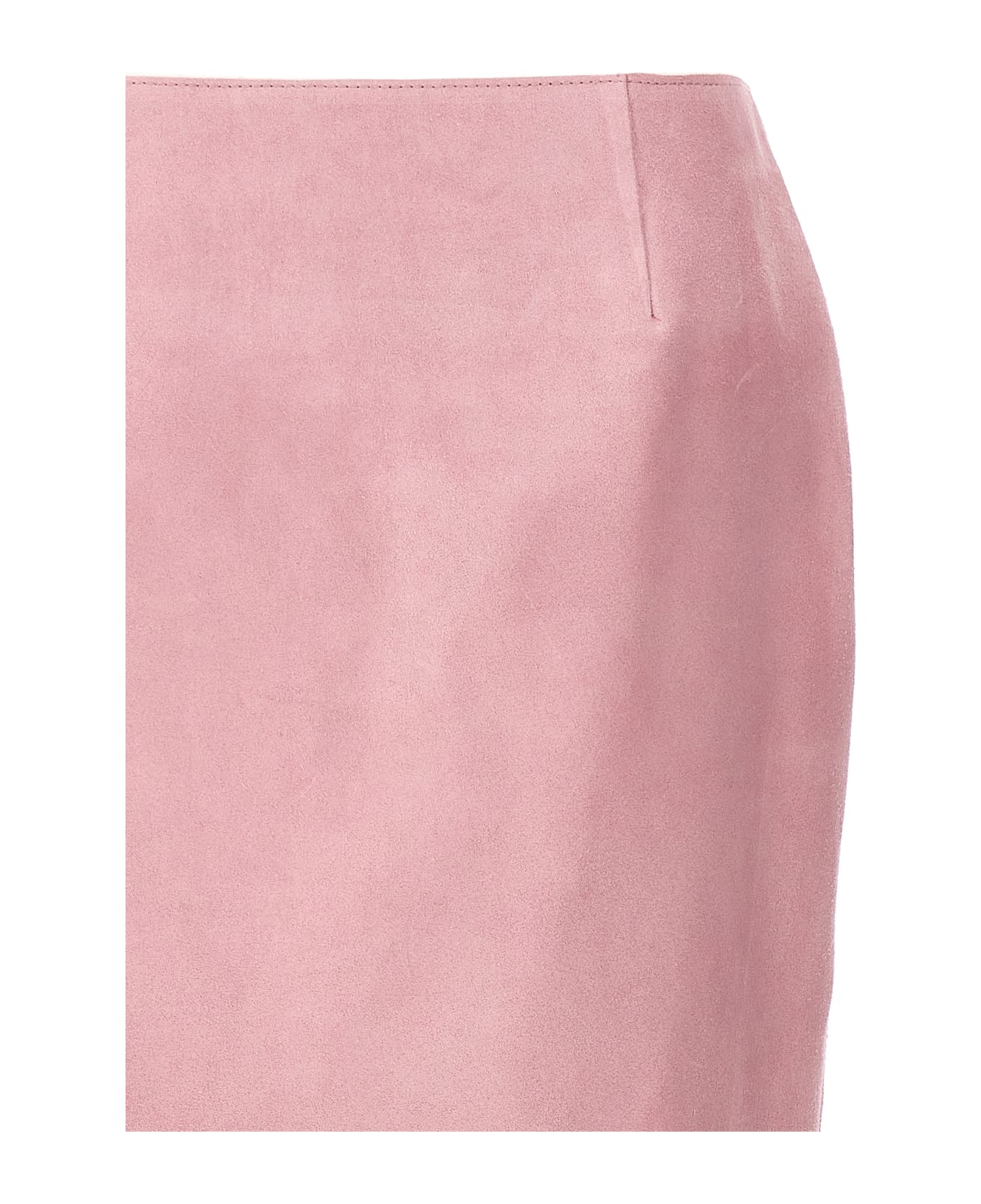 Marni Suede Maxi Skirt - Pink