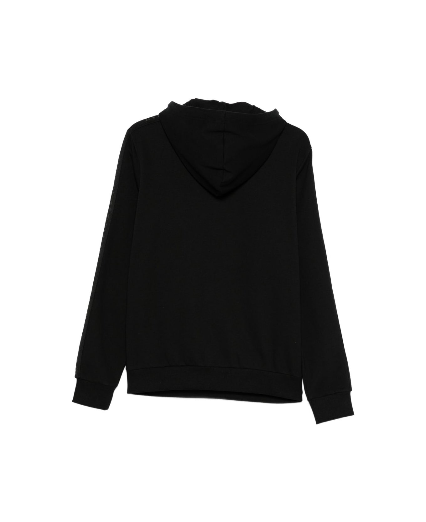 Emporio Armani Cotton Blend Loungewear Hoodie - Black