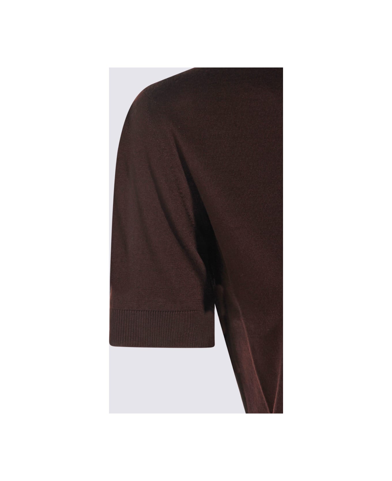 Saint Laurent Brown Wool Knitwear - MARRON