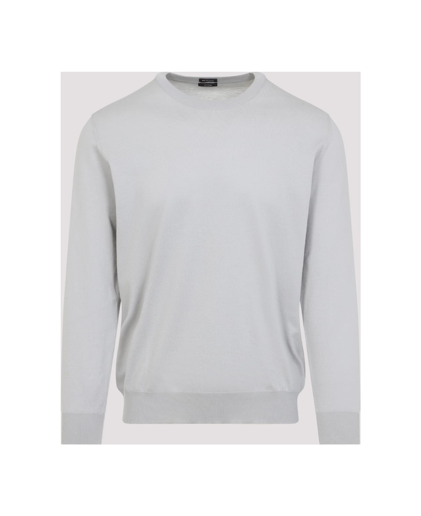 Kiton Cotton Pullover - Grigio Ghiaccio