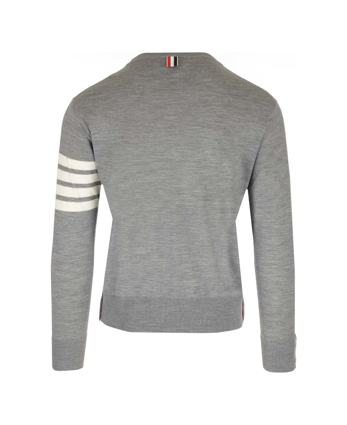 Thom Browne Grey Merino Wool Sweater - GREY