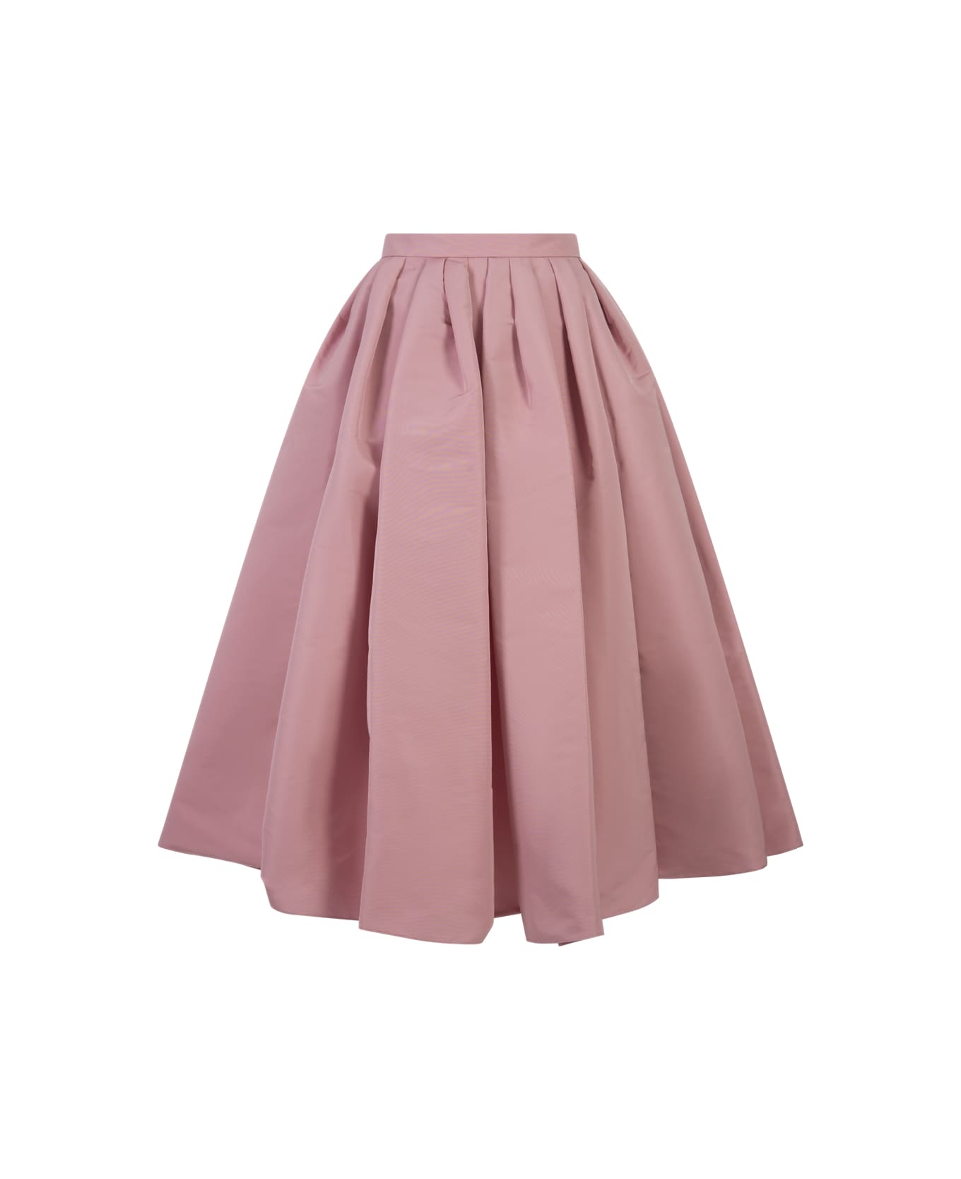Alexander McQueen Light Pink Curled Midi Skirt - Pink スカート
