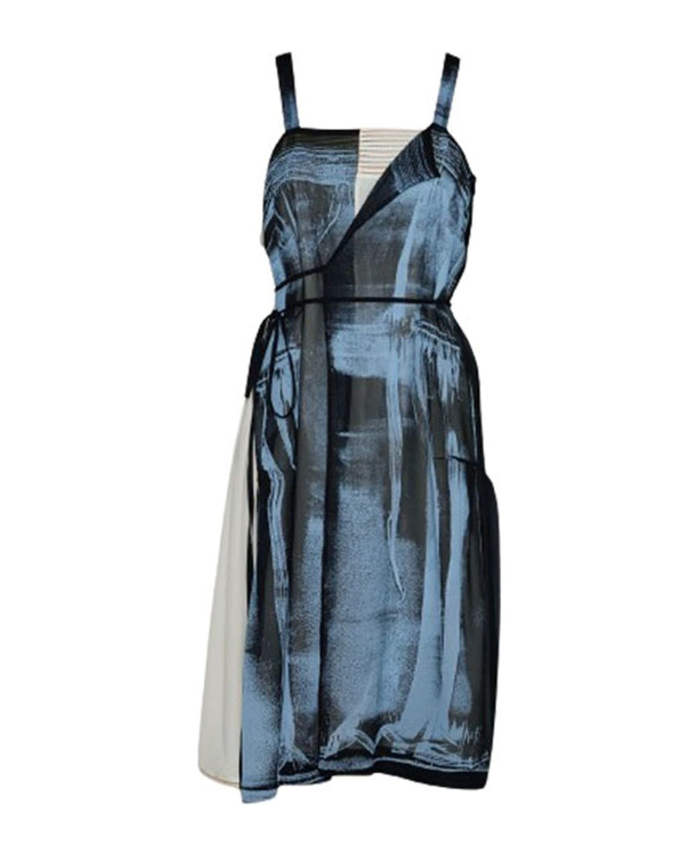Maison Margiela Dress - Lilac/Pistachio Print ワンピース＆ドレス