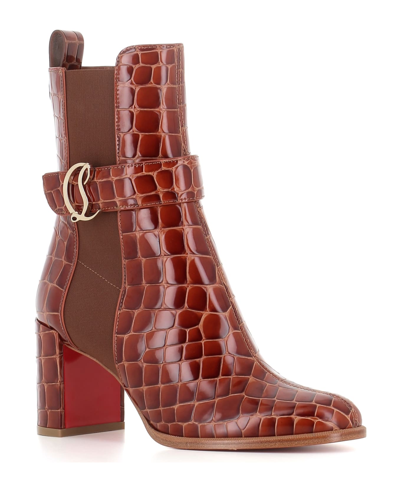 Christian Louboutin Chelsea Cl Chelsea Booty 70 - Cognac