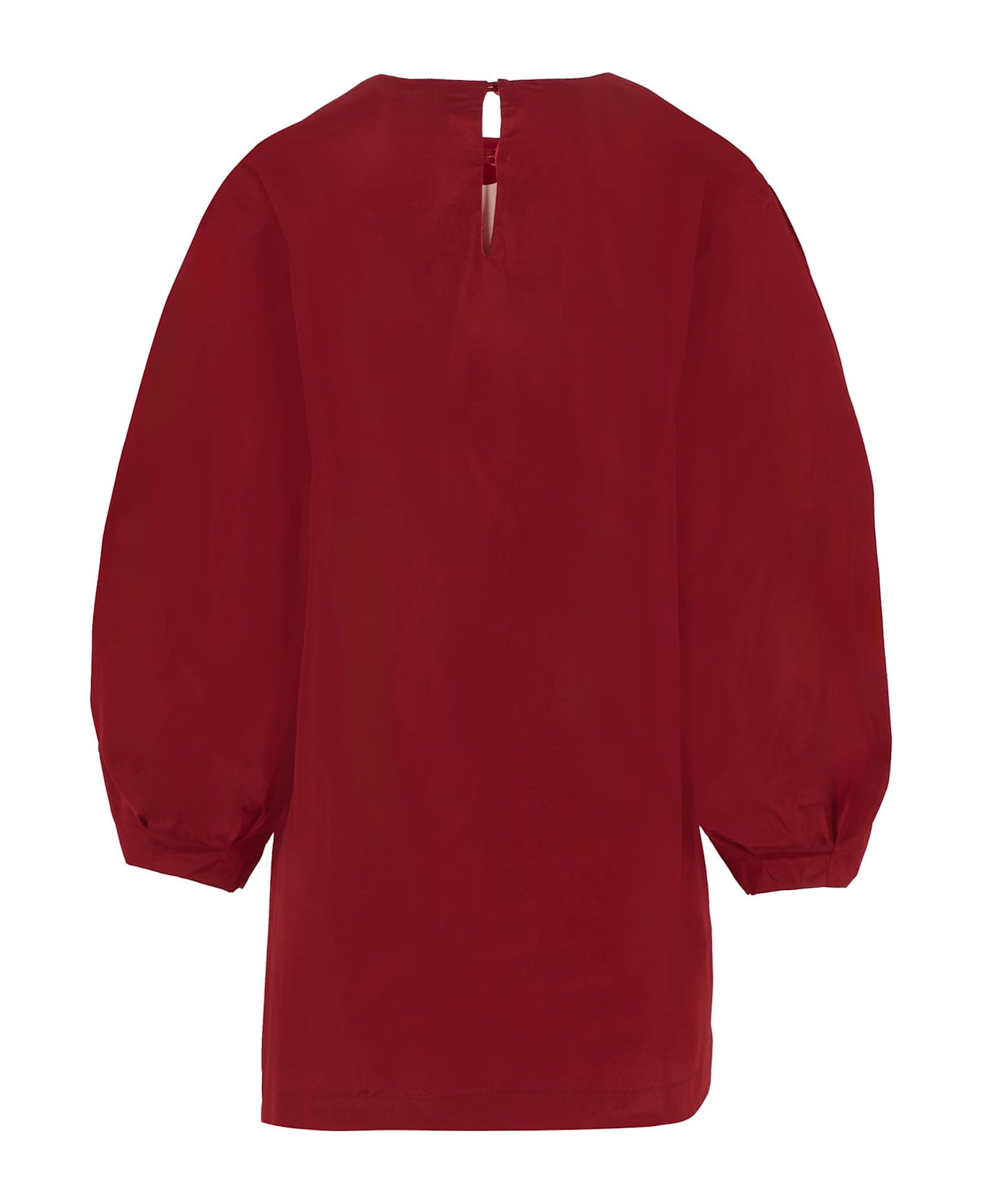 Simonetta Burgundy Dress For Girl With Hearts - Bordeaux