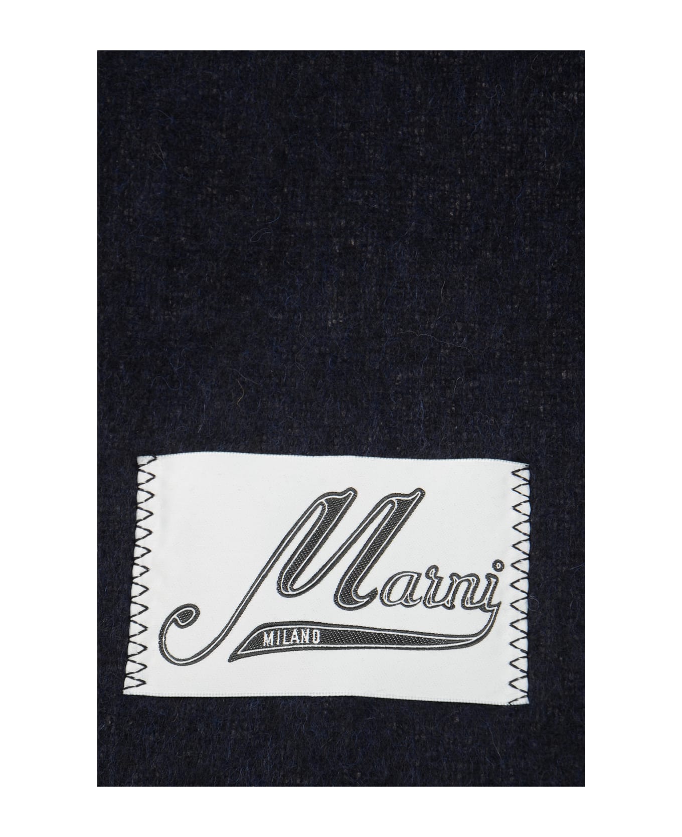 Marni Brushed Alpaca Scarf - Blue スカーフ