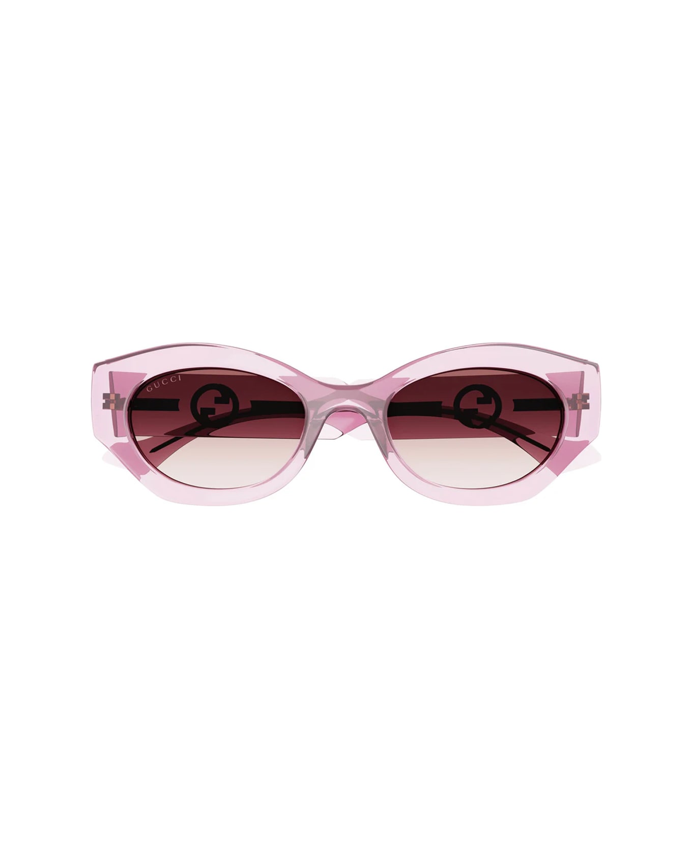 Gucci Eyewear Gg1553s Linea Gucci Lido 003 Pink Pink Red Sunglasses - Rosa サングラス