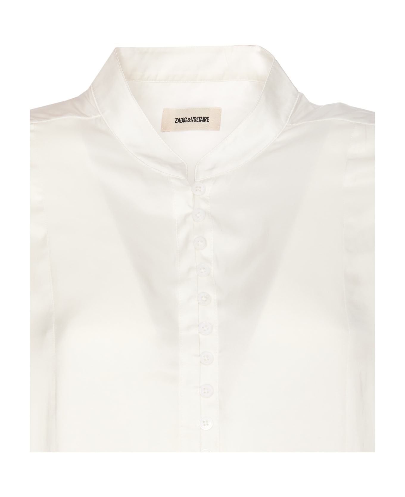 Zadig & Voltaire Twina Satin Shirt - White ブラウス
