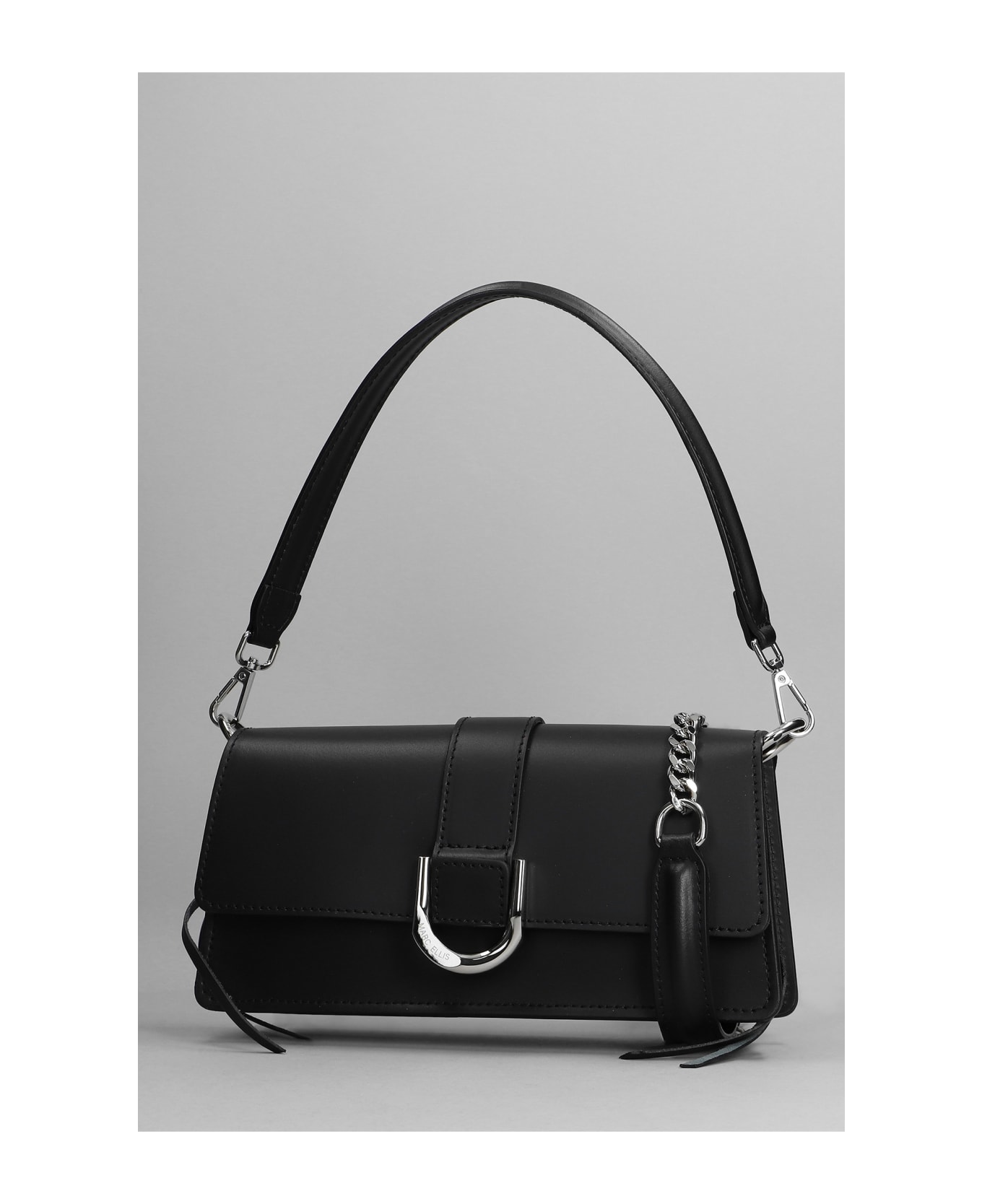 Marc Ellis Lauren Hand Bag In Black Leather - black