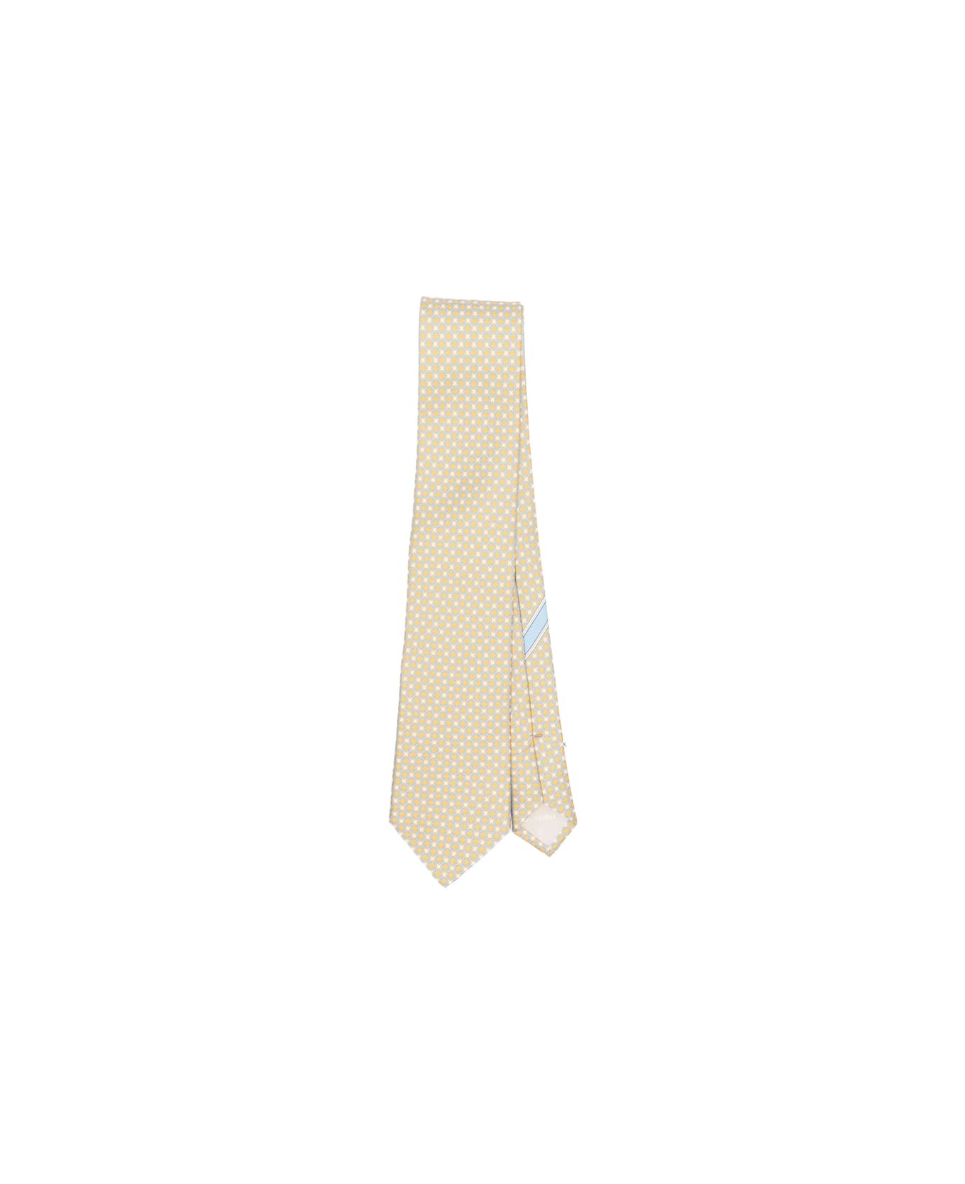 Ferragamo Tie - YELLOW/BLUE