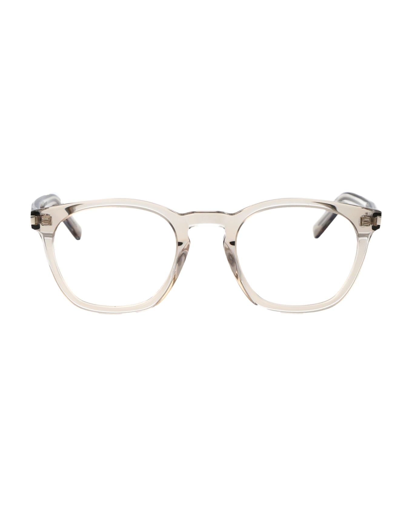 Saint Laurent Eyewear Sl 28 Opt Glasses - 005 BEIGE BEIGE TRANSPARENT アイウェア