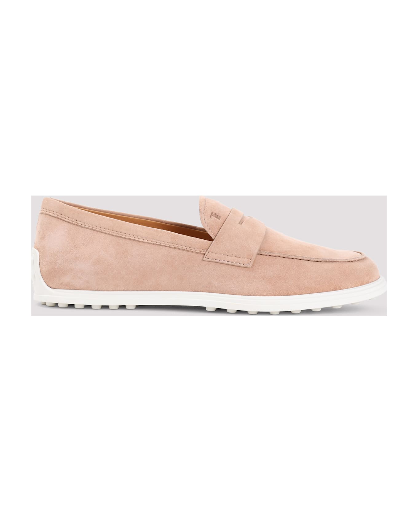 Tod's Suede Leather Loafers - Beige Rosato