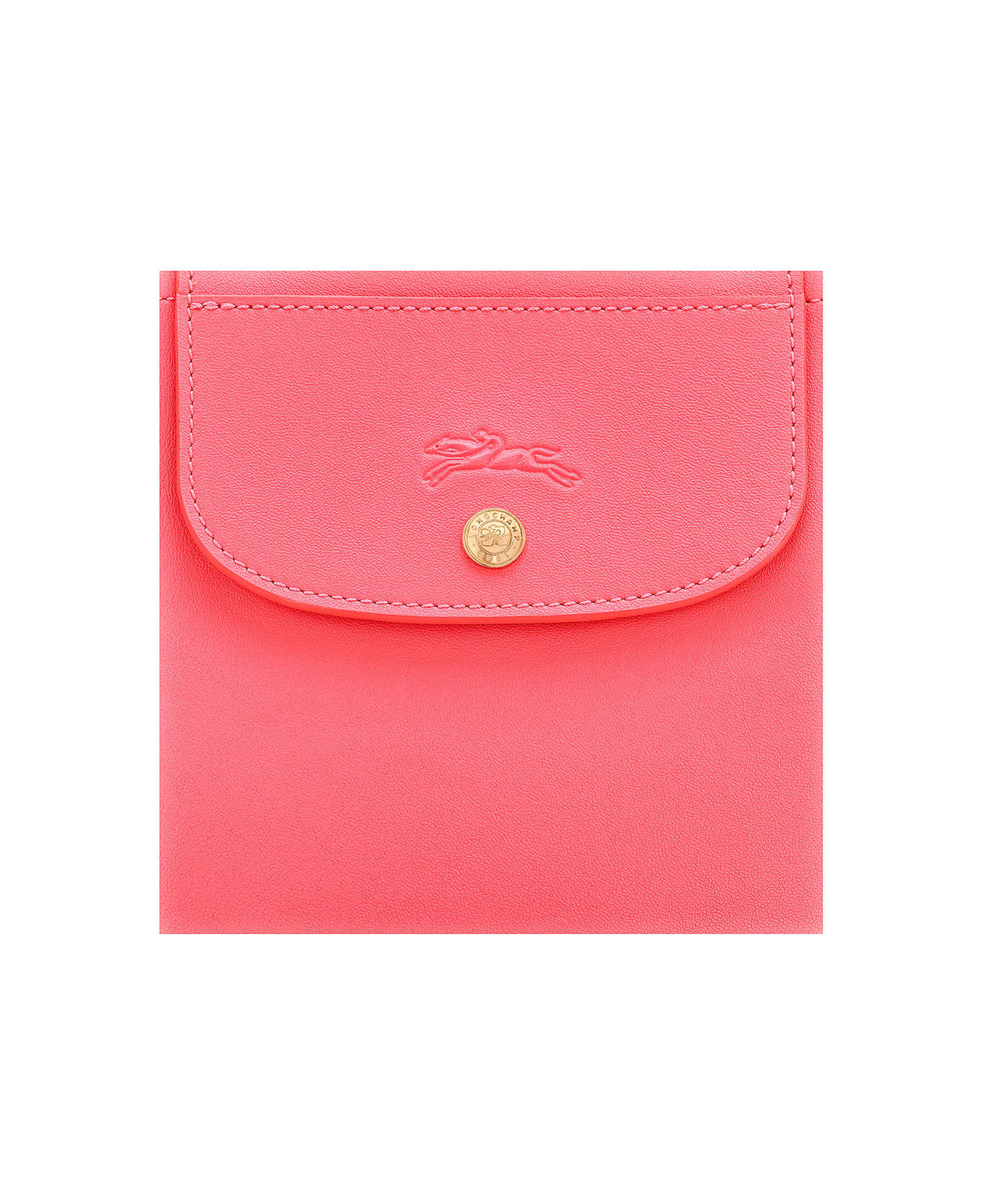 Longchamp 
small Cabas
 Pink Handbag With Embossed Logo On The Front And Adjustable And Removable Shoulder Strap In Leather Woman - Pink