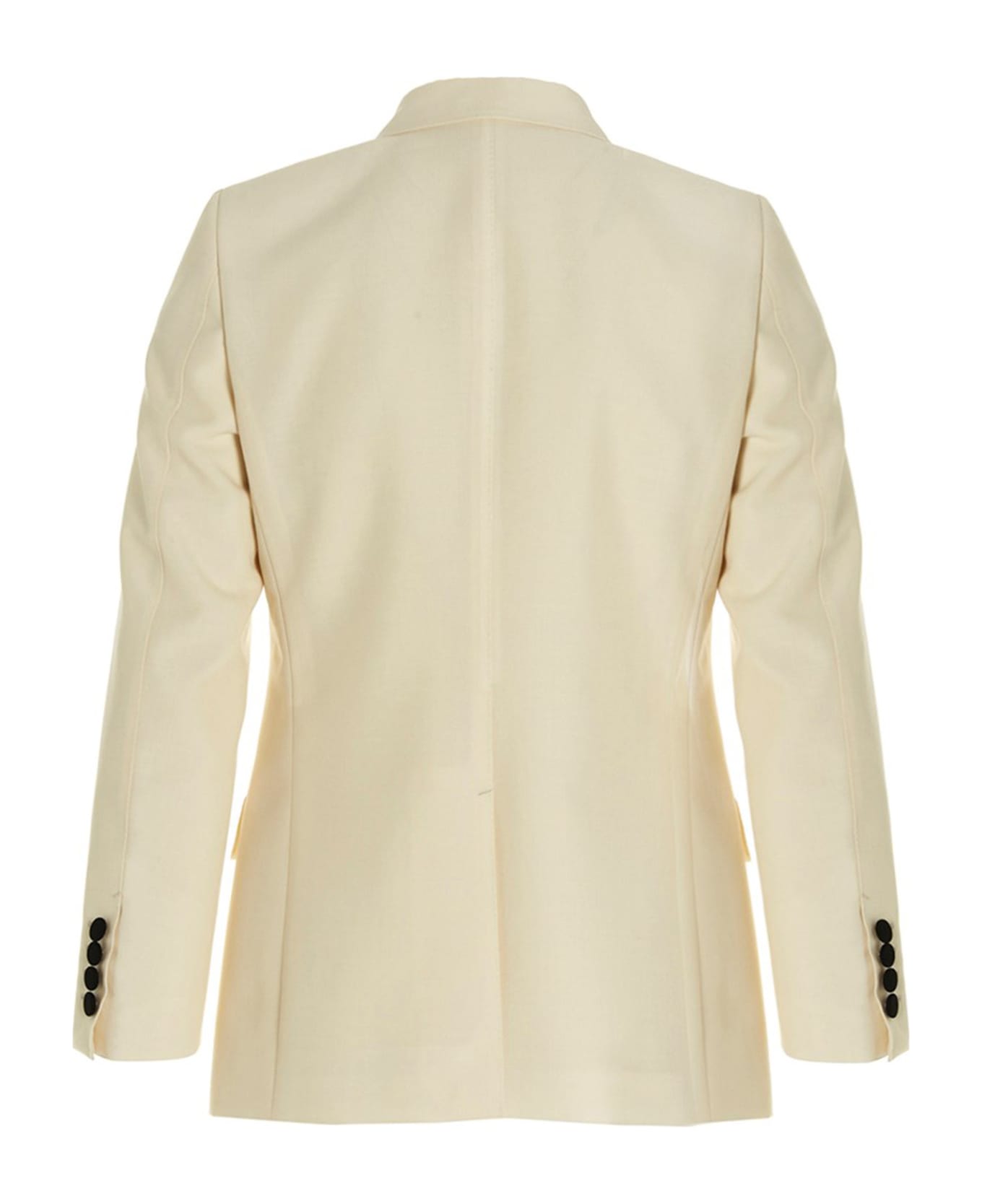 Gucci Mohair Wool Double Breast Blazer Jacket - White/Black