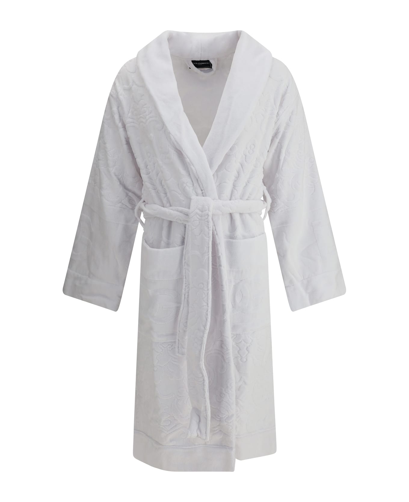 Dolce 
Gabbana Cotton Terry Jacquard Bathrobe