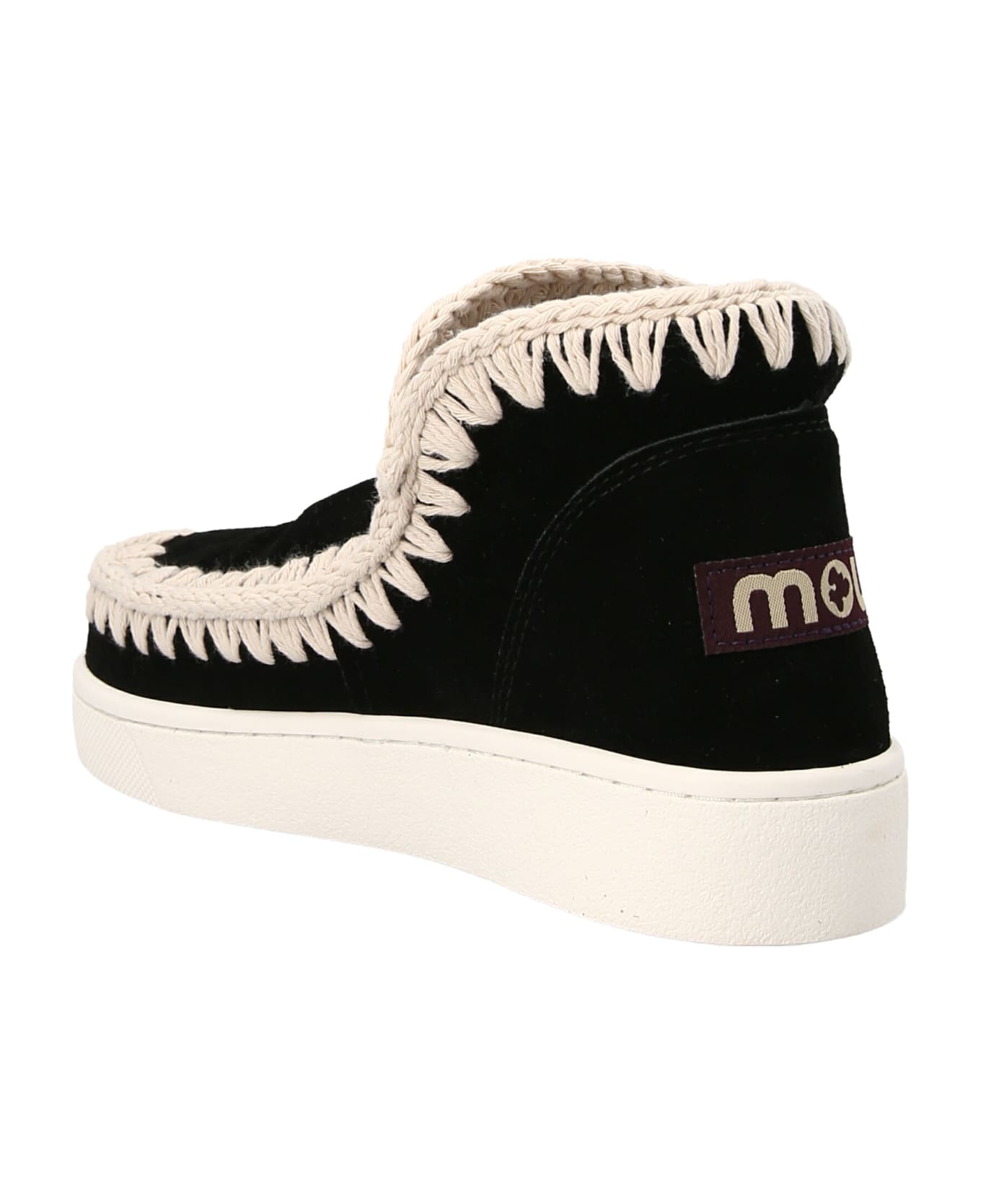 Mou 'summer Eskimo Perforated Suede' Sneakers - Bkwh Black White