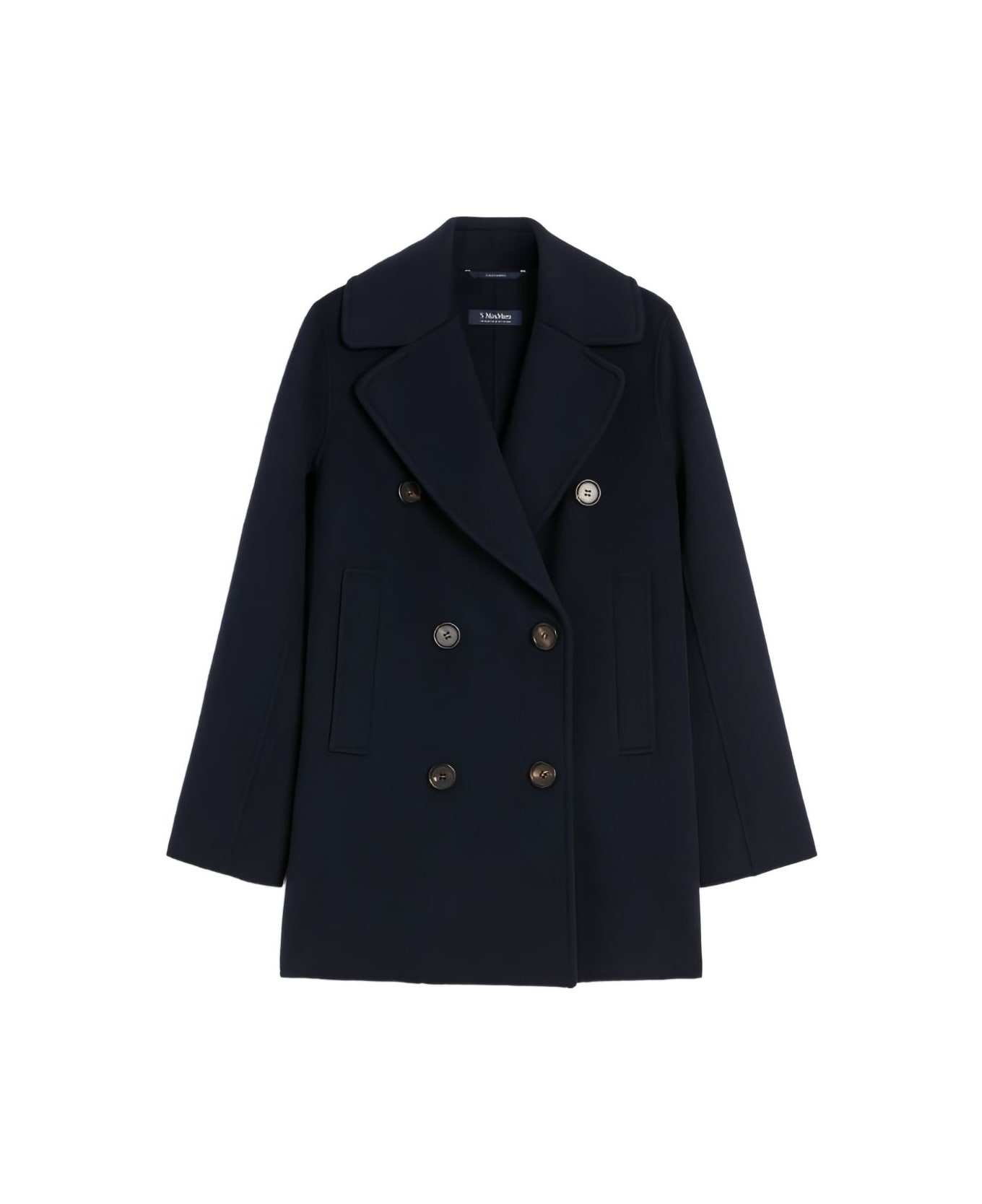 
S Max Mara Double-breasted Peacoat - Blue
