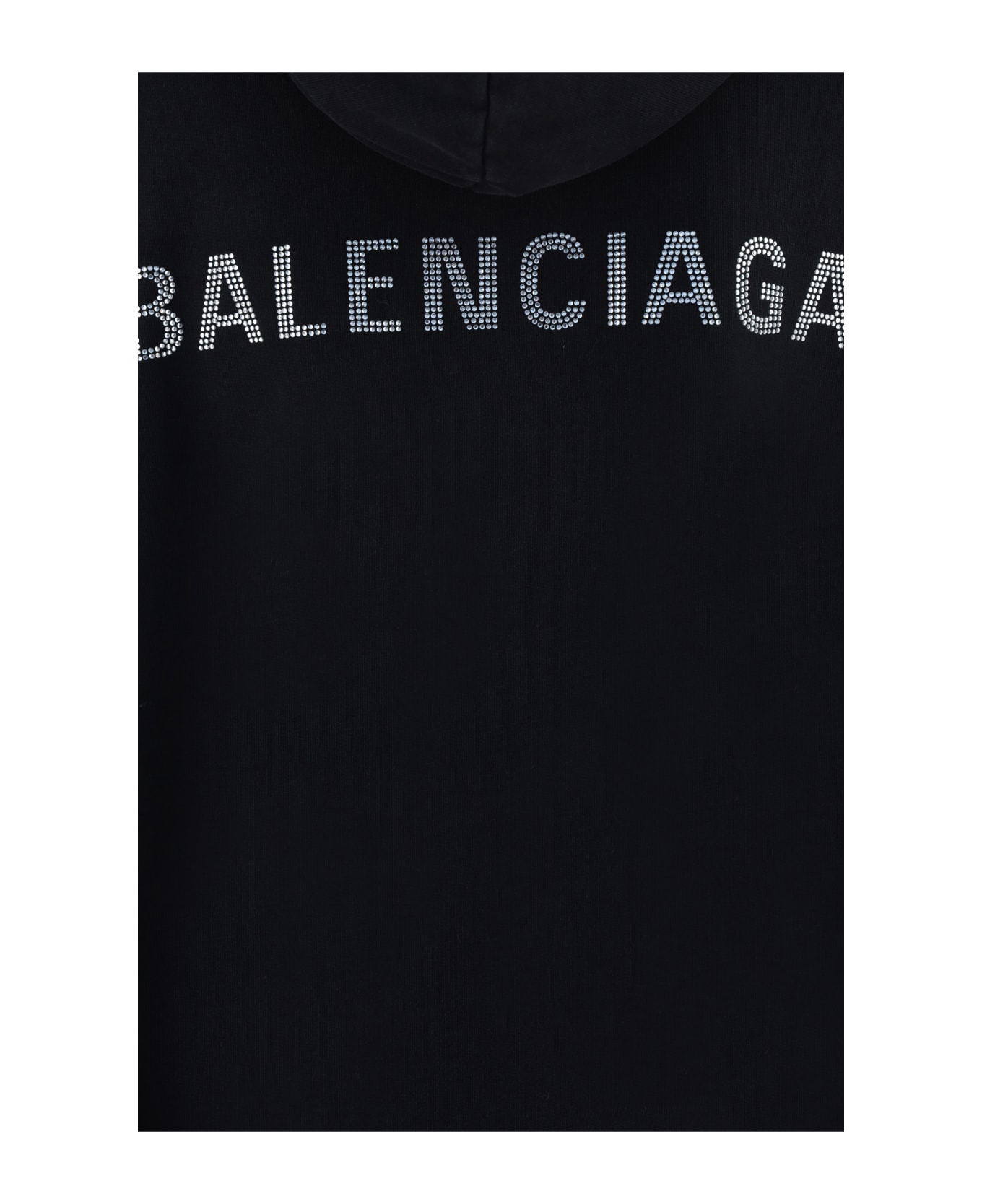 Balenciaga Back Large Fit Hoodie - Black