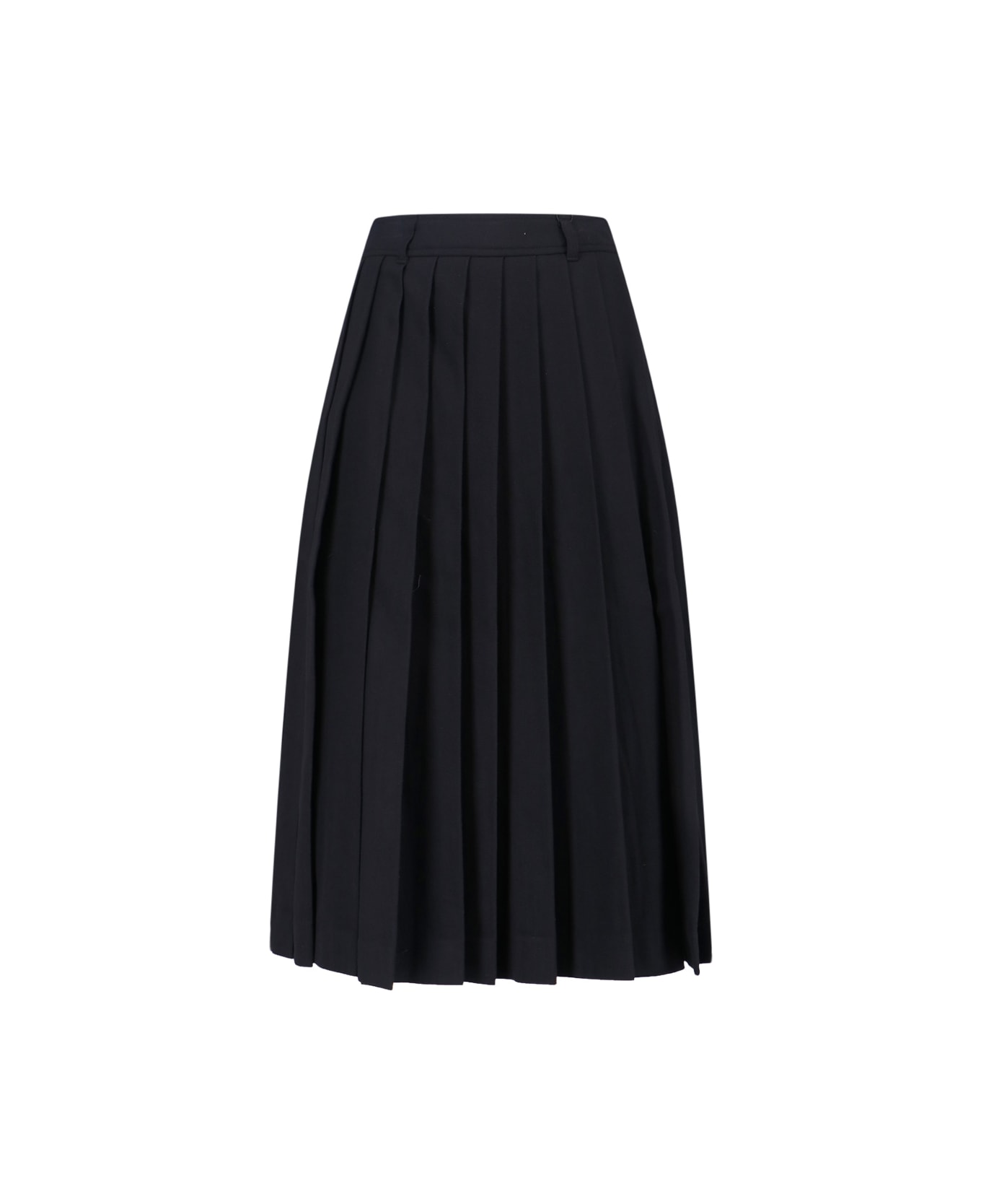 Dunst Wool Blend Midi Skirt - Black  