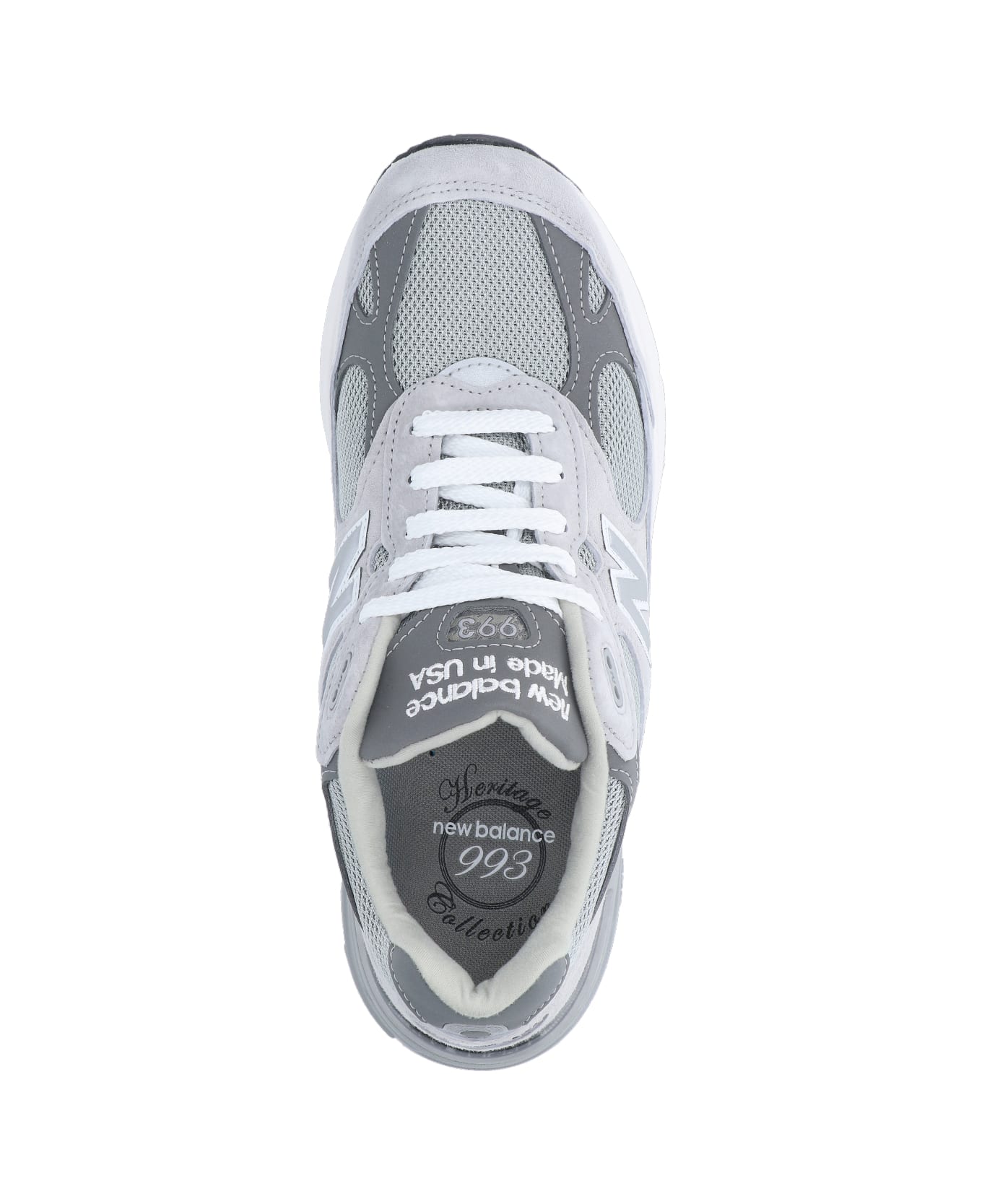 New Balance '993 Core' Sneakers - Gray