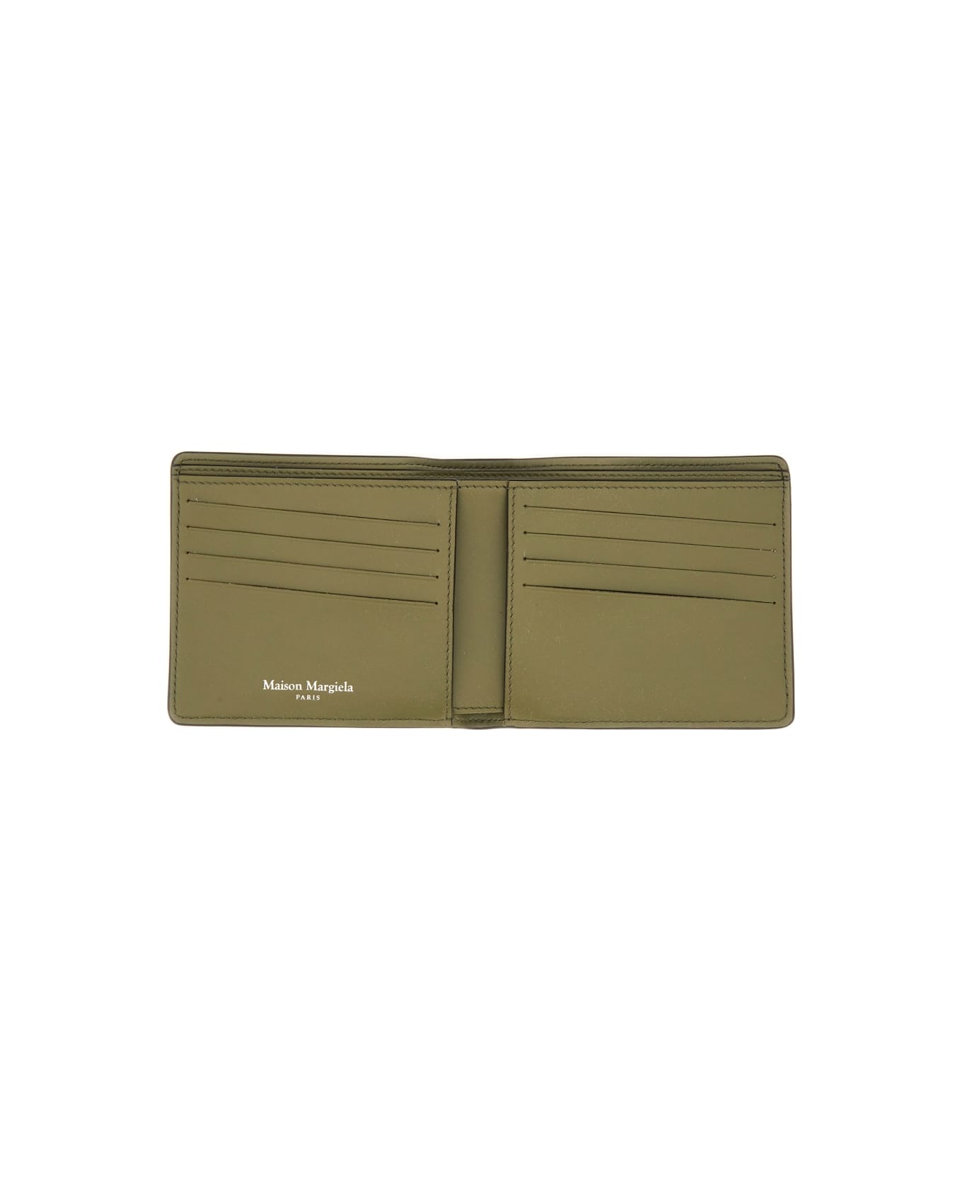 Maison Margiela Bi-fold Four Stitches Wallet - GREEN