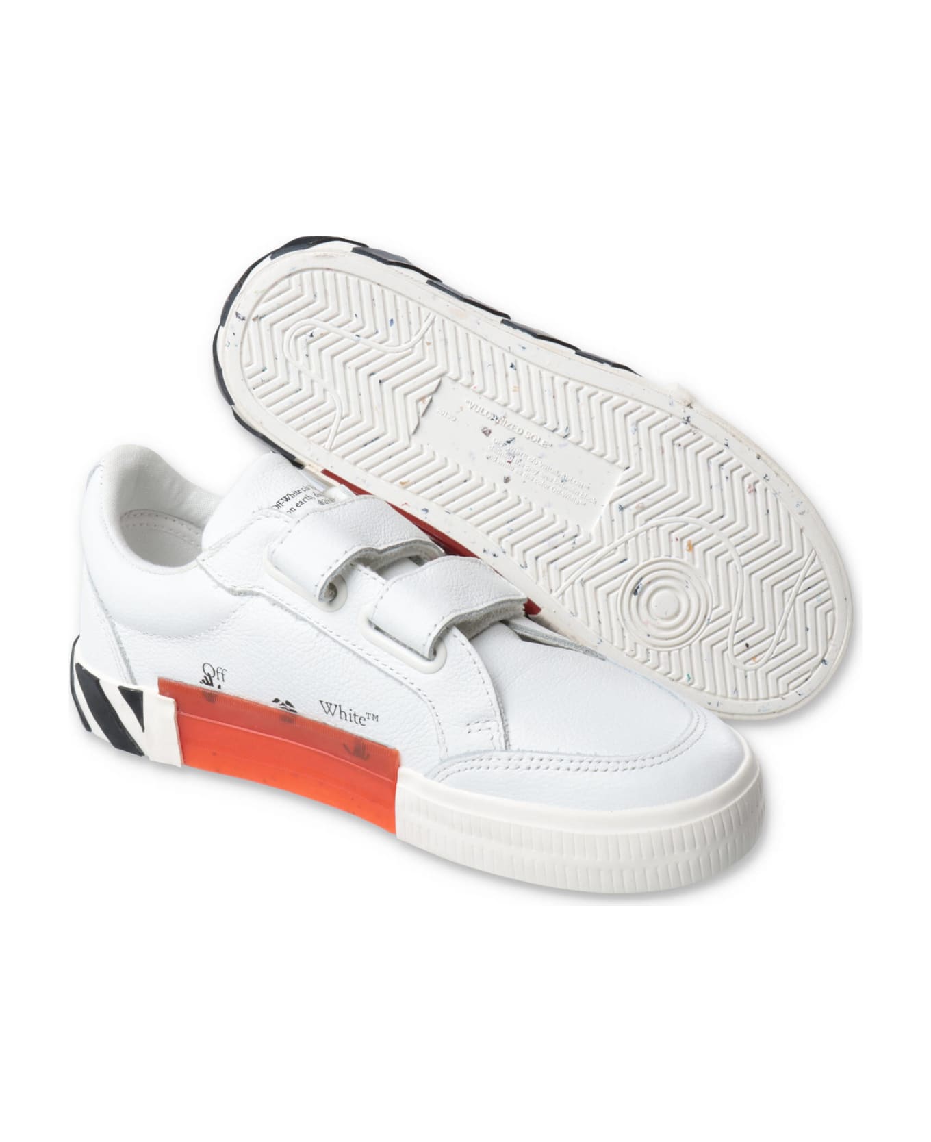 Off-White Off White Sneakers Bianche In Pelle Di Vitello Bambino - Bianco シューズ