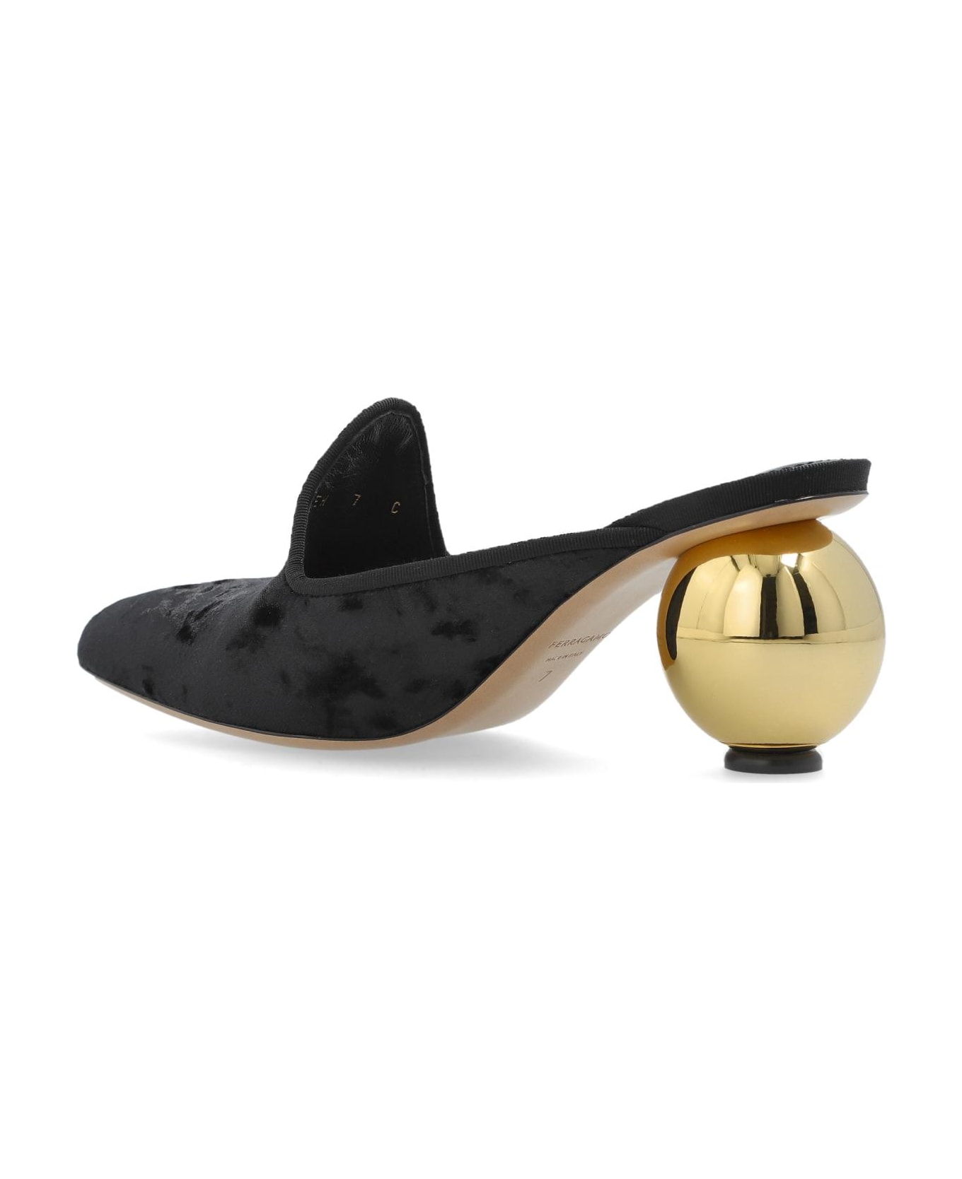 Ferragamo Heeled Mules 
tasha
 - Black