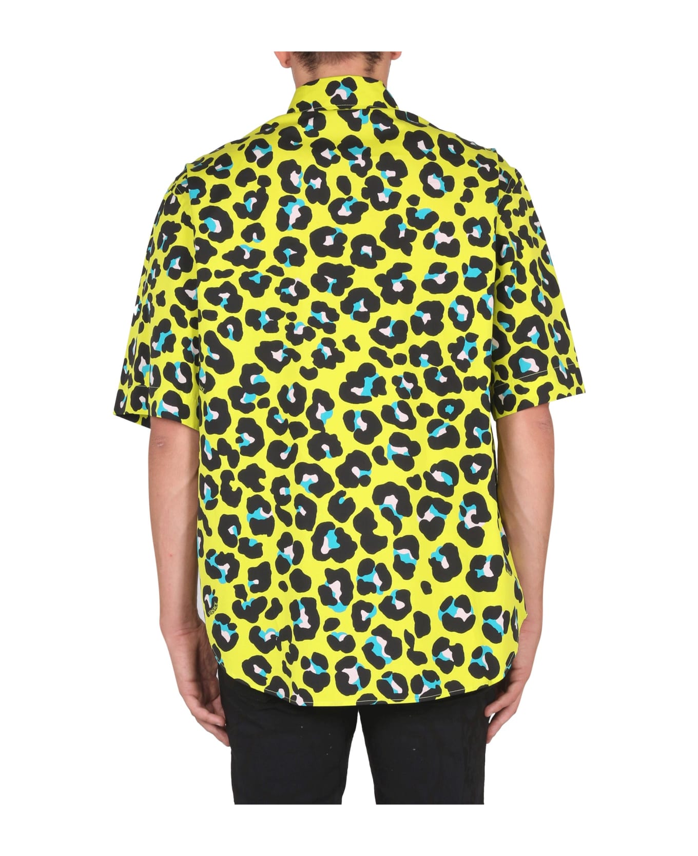 Versace Daisy Leopard Shirt - MULTICOLOR