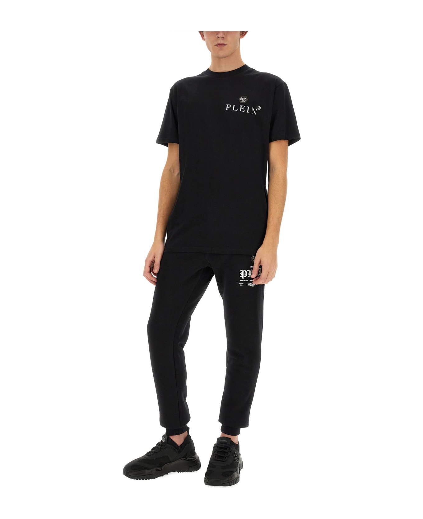 Philipp Plein Jogging Pants With Logo - Black