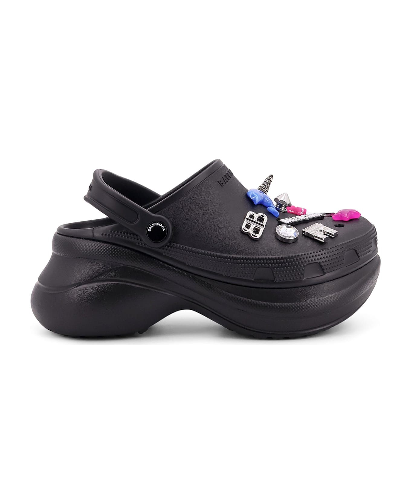 Balenciaga Black Rubber X Crocsâ ¢ Mules - Black サンダル