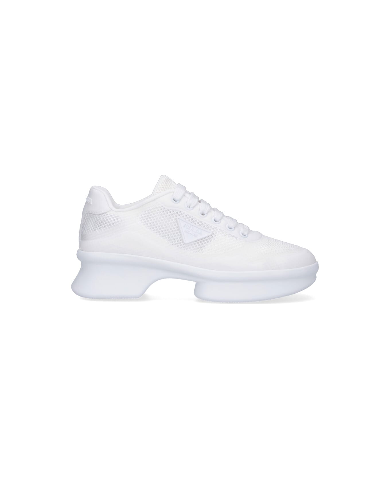 Prada Logo Sneakers - White