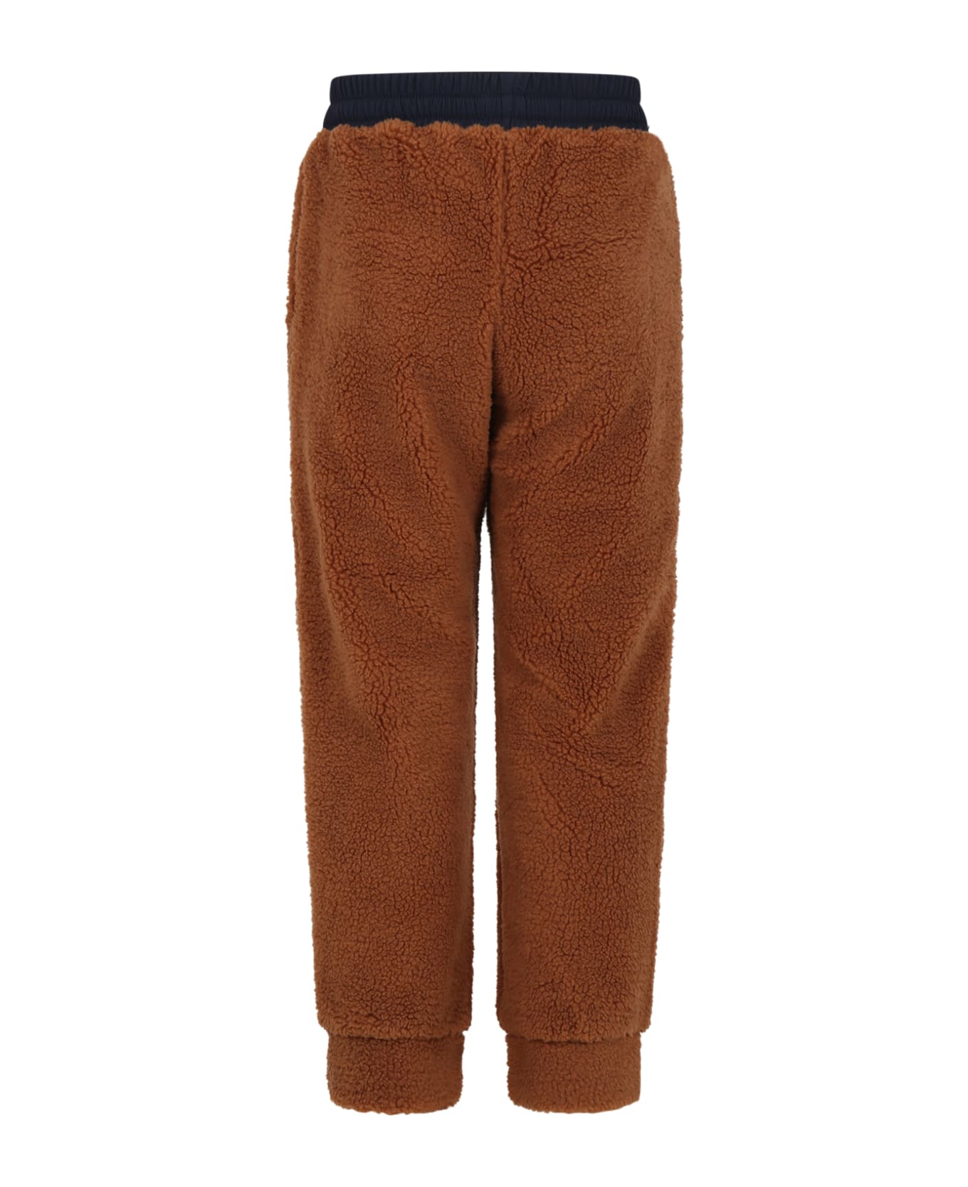 Timberland Brown Trousers Pour Garçon Avec Logo - Brown ボトムス